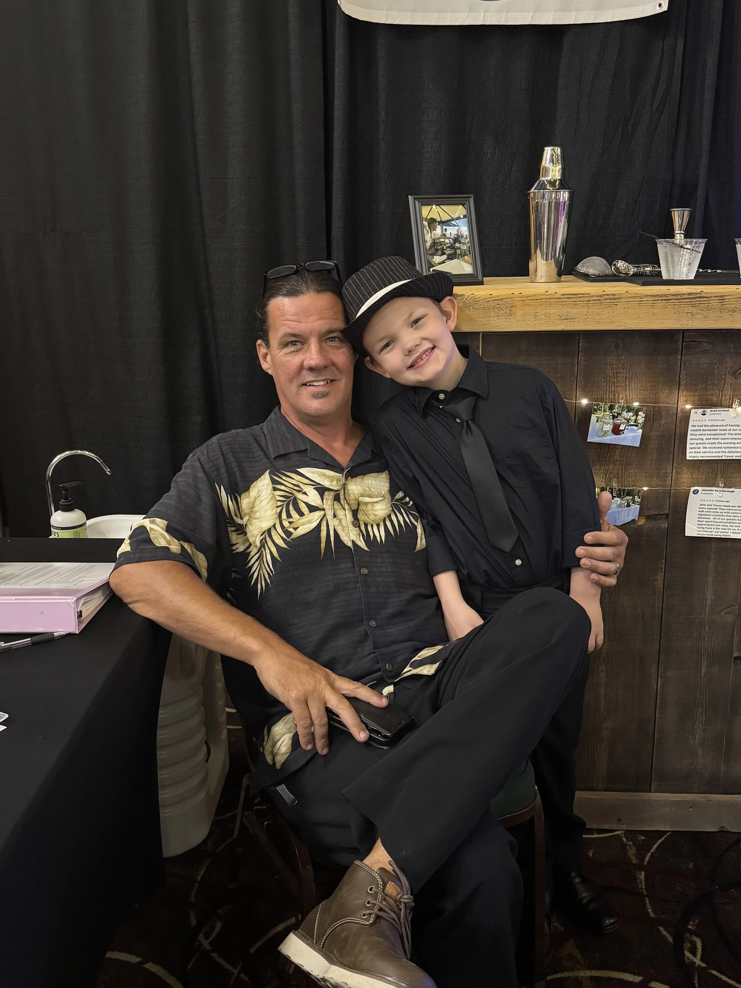 Talon and Trevor at the Bridal show