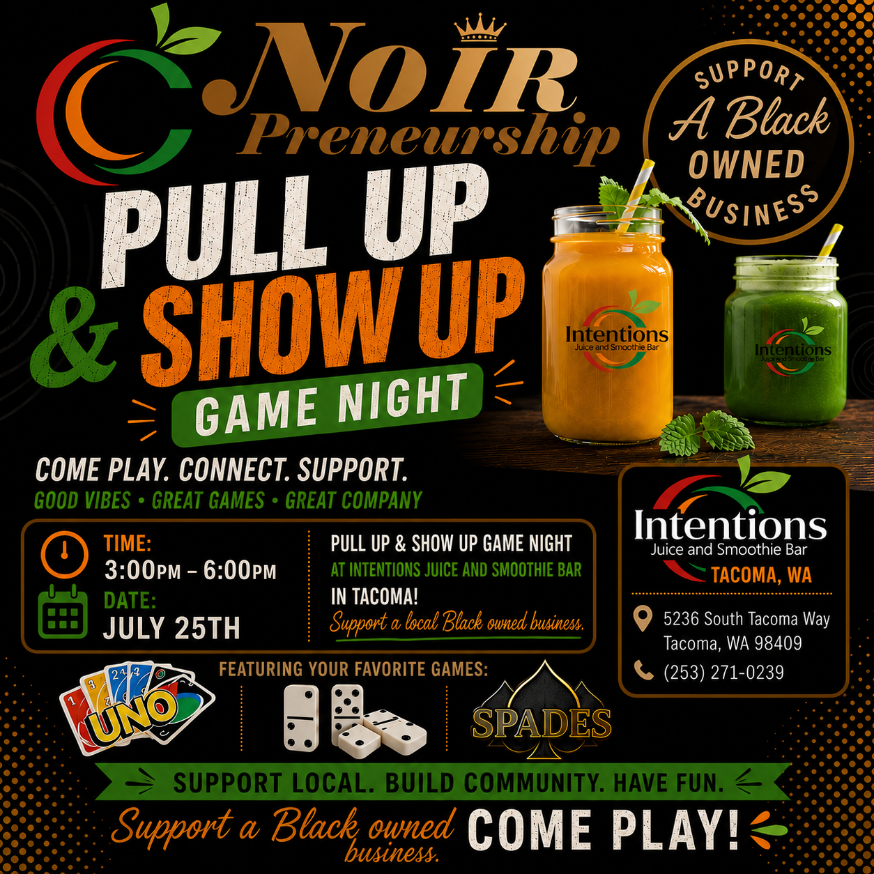 Pull Up & Show Up Game Night
