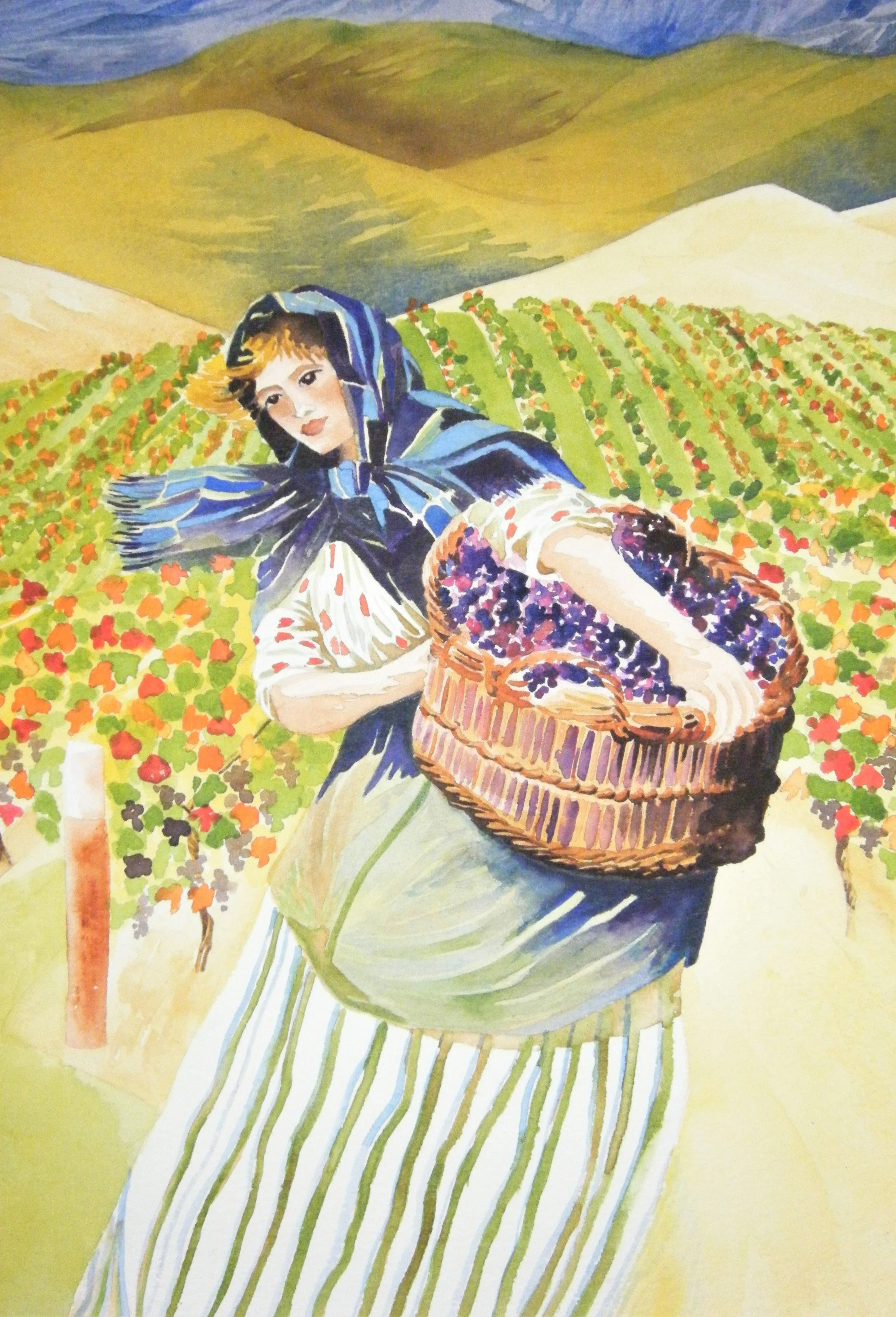 Girl in the Vineyard