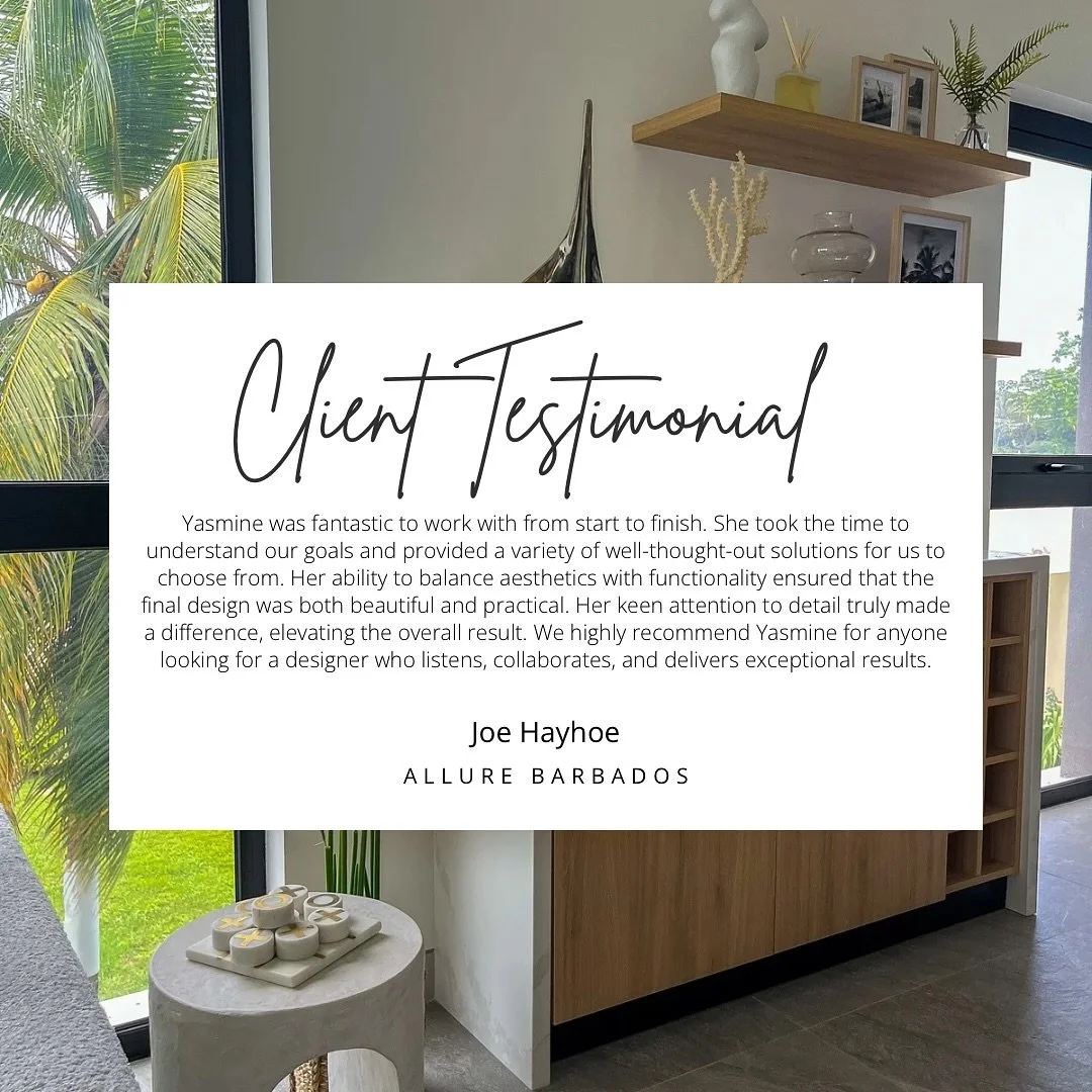 Transforming spaces, one design at a time ✨ So grateful for Joe&rsquo;s kind words &mdash; it was a pleasure turning this space into a home for this family 🤍 

#ClientLove #DreamSpaces #InteriorDesign