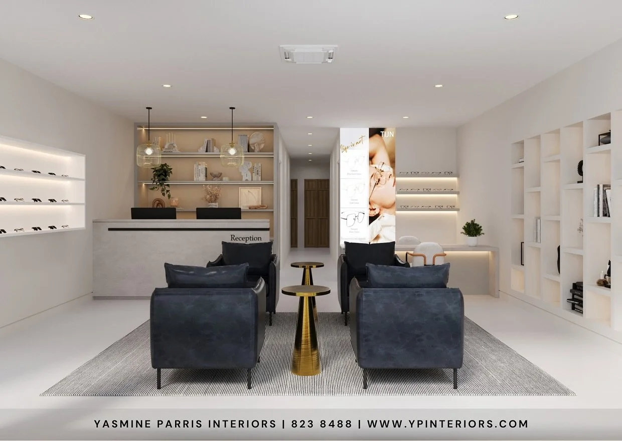 Bringing visions to life with high-quality in-house renders! ✨ Take a peek into this modern and functional optometry clinic renovation&mdash;where style meets precision.🕶️🤍

 #InteriorDesign #3DRendering #OptometryClinic #NewService