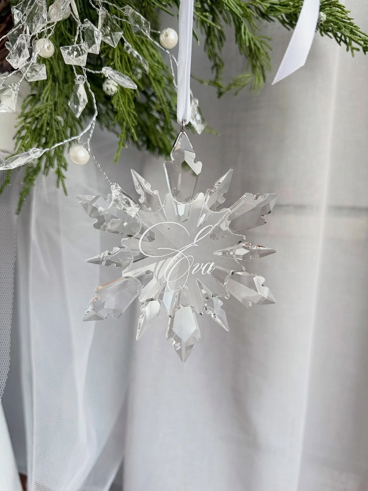 PRE-ORDERS NOW OPEN! ✨ 
Our Personalised Crystal Christmas Ornaments are here &mdash; and they&rsquo;re more magical than ever! 🎄💫
Handcrafted from stunning clear crystal and personalised with your name, date, or special message, these ornaments ar