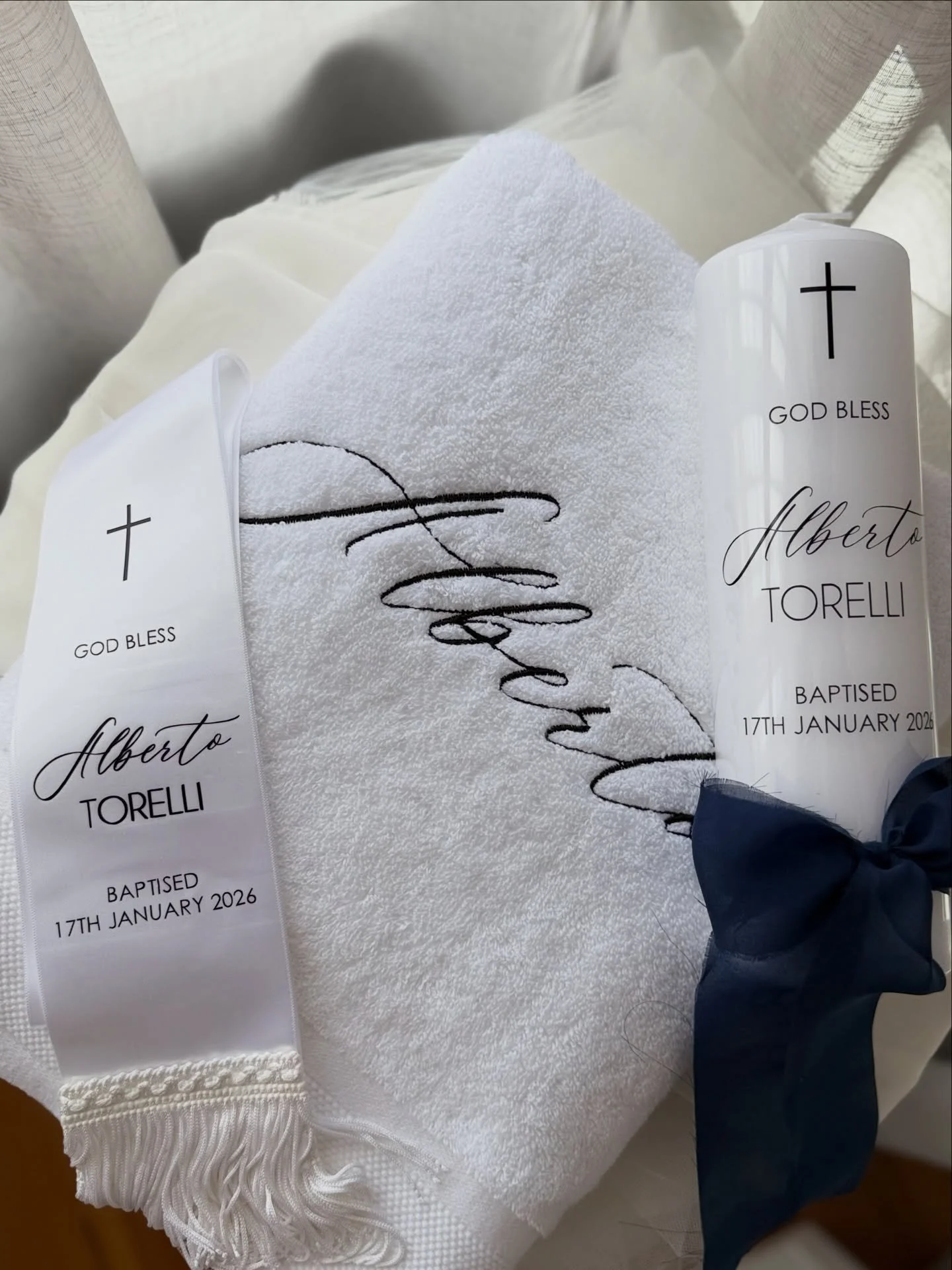 ALBERTO 🤍 Swipe to see the fine details of Alberto&rsquo;s Baptism collection !