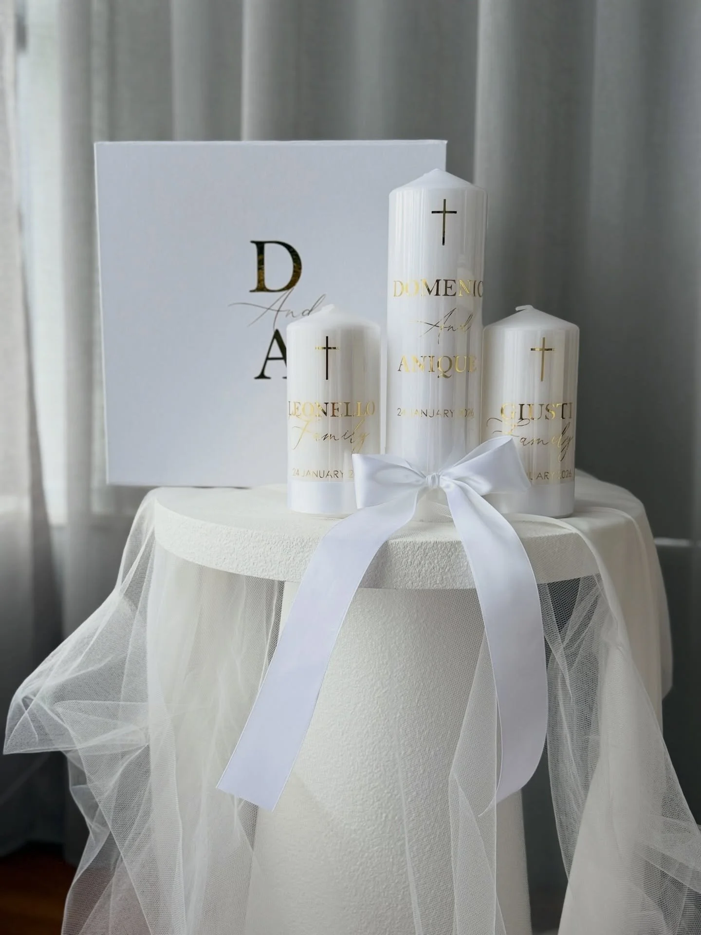 DOMENIC &amp; ANIQUE 🤍 Wedding Unity Set ➡️ Swipe to see all detailing 😍