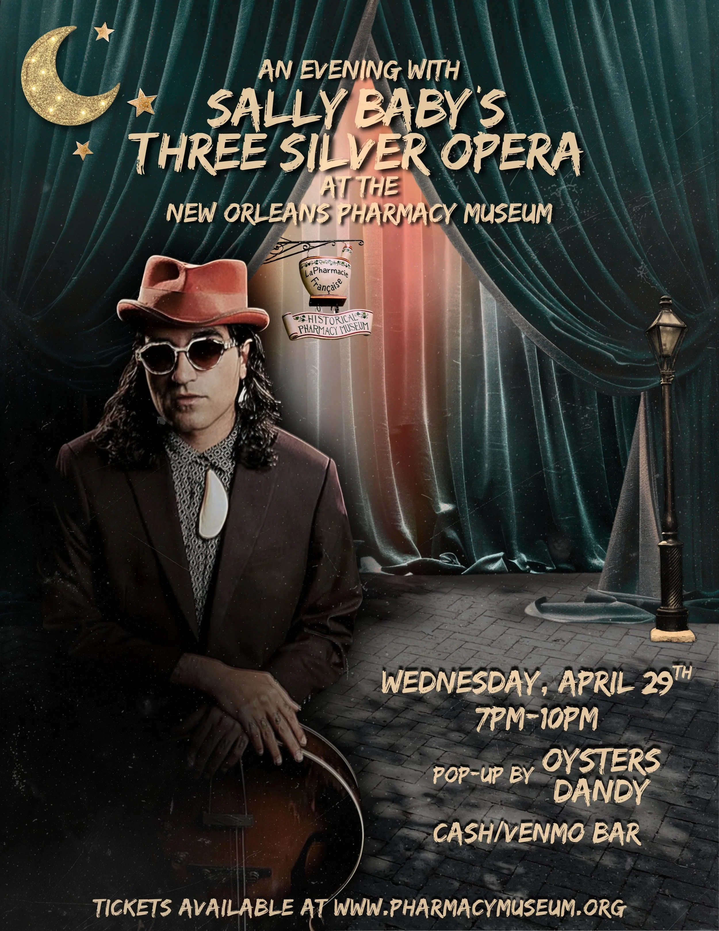 Sally Baby's Three Silver Opera LIVE at the New Orleans Pharmacy Museum