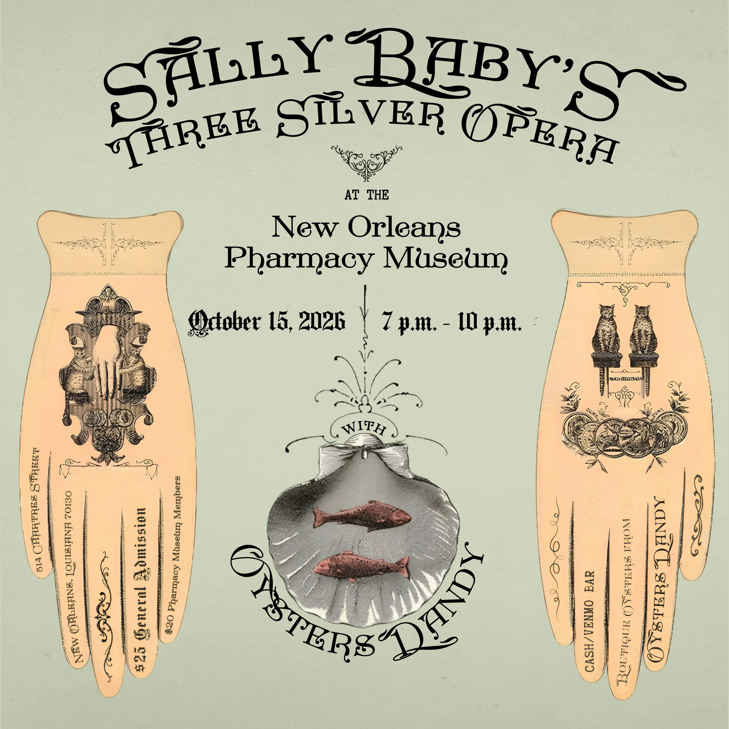 Sally Baby's Three Silver Opera at the New Orleans Pharmacy Museum