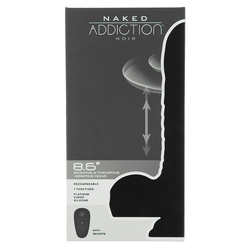 Naked Addiction Silicone Rotating & Thrusting Dildo-Noir 8.6.jpeg