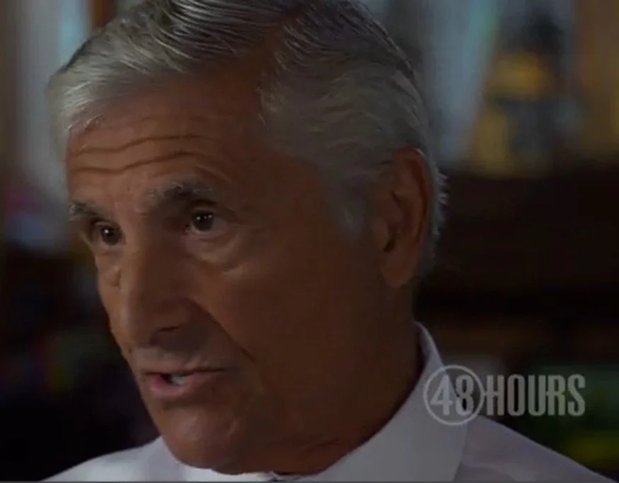 Screenshot of Denis deVlaming speaking for his client, Rebecca Schwartz, to 48 Hours.