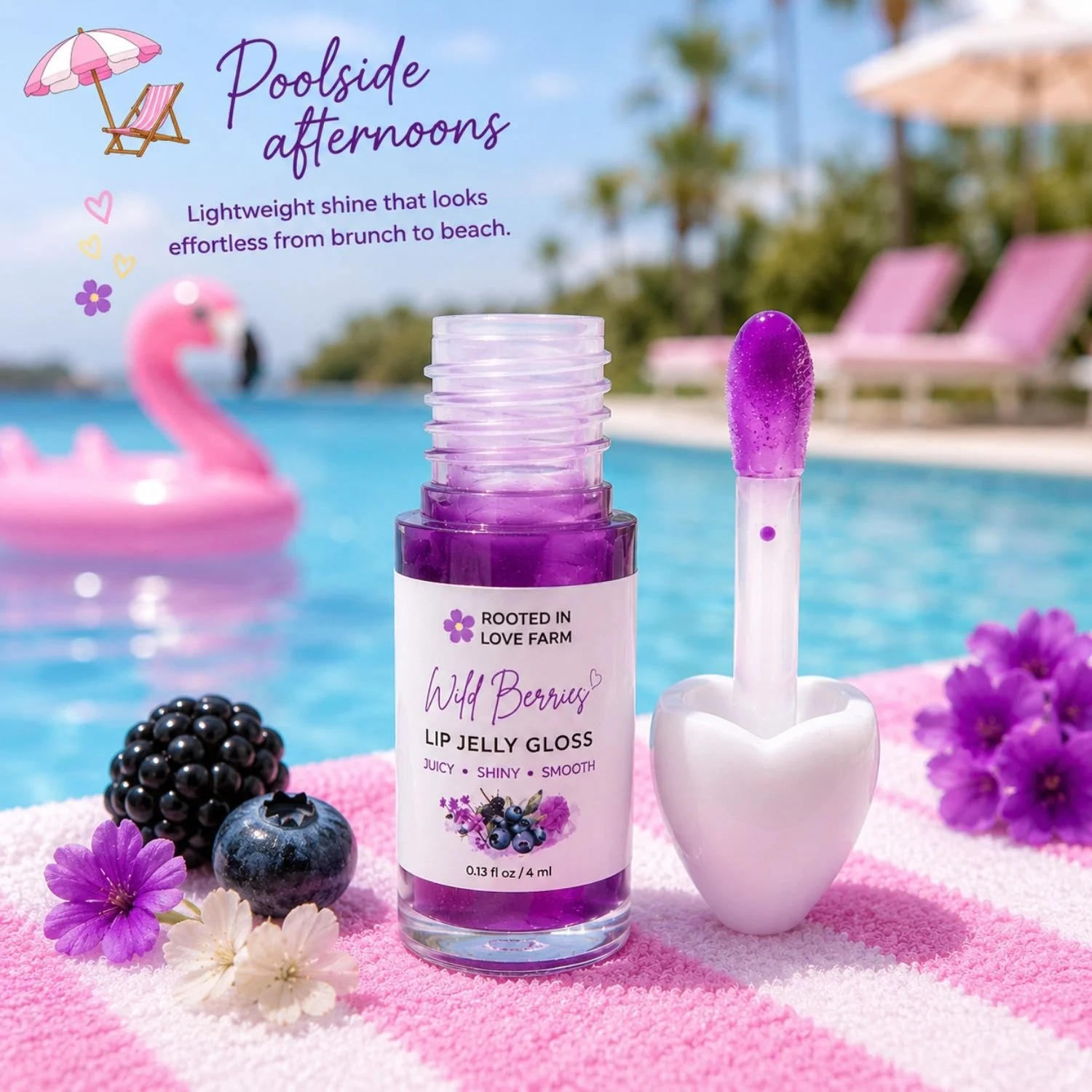 Lip Jelly Gloss Wild Berries with flamingo by pool background.jpg