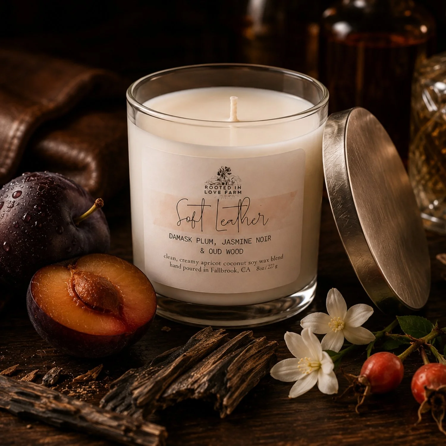 Soft Leather Candle