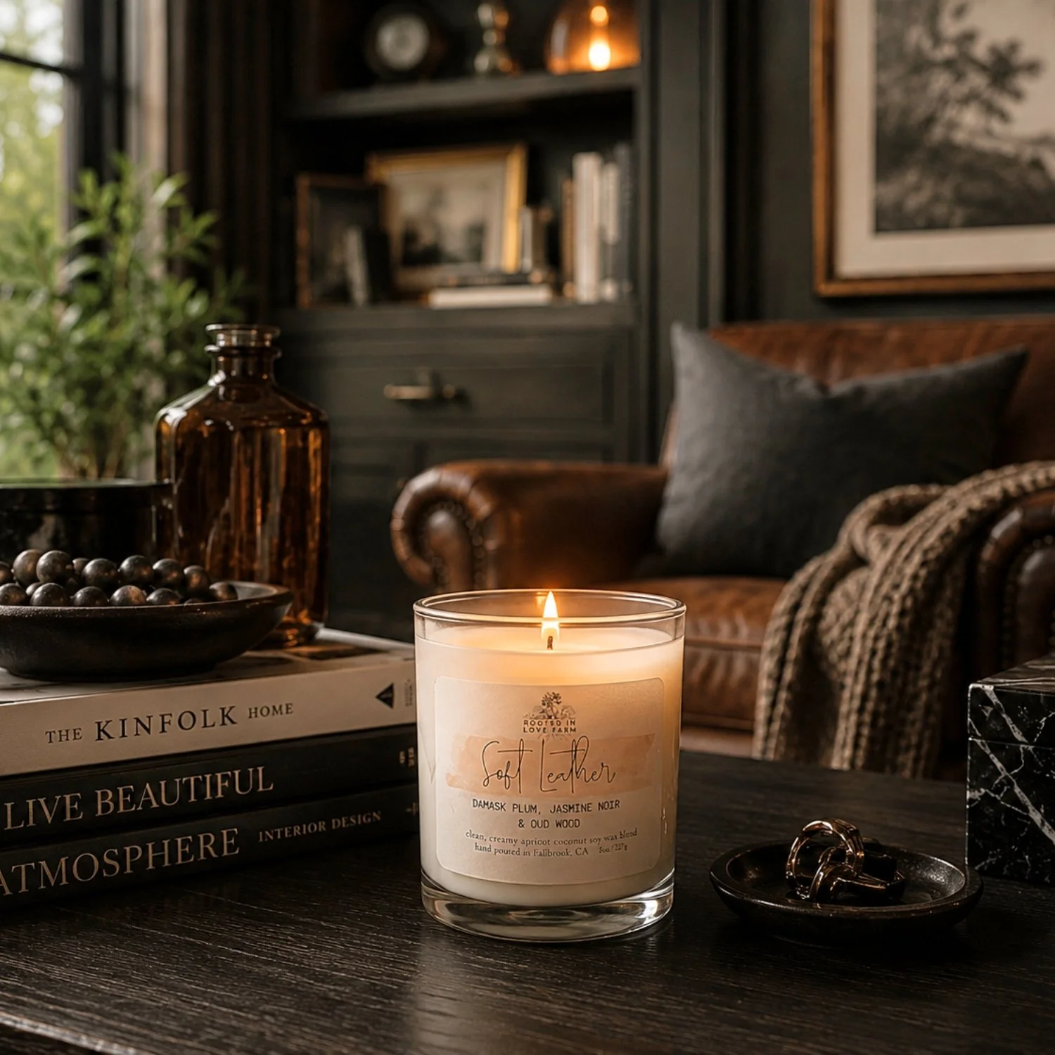 Soft Leather 8 oz front with flame in room.jpg