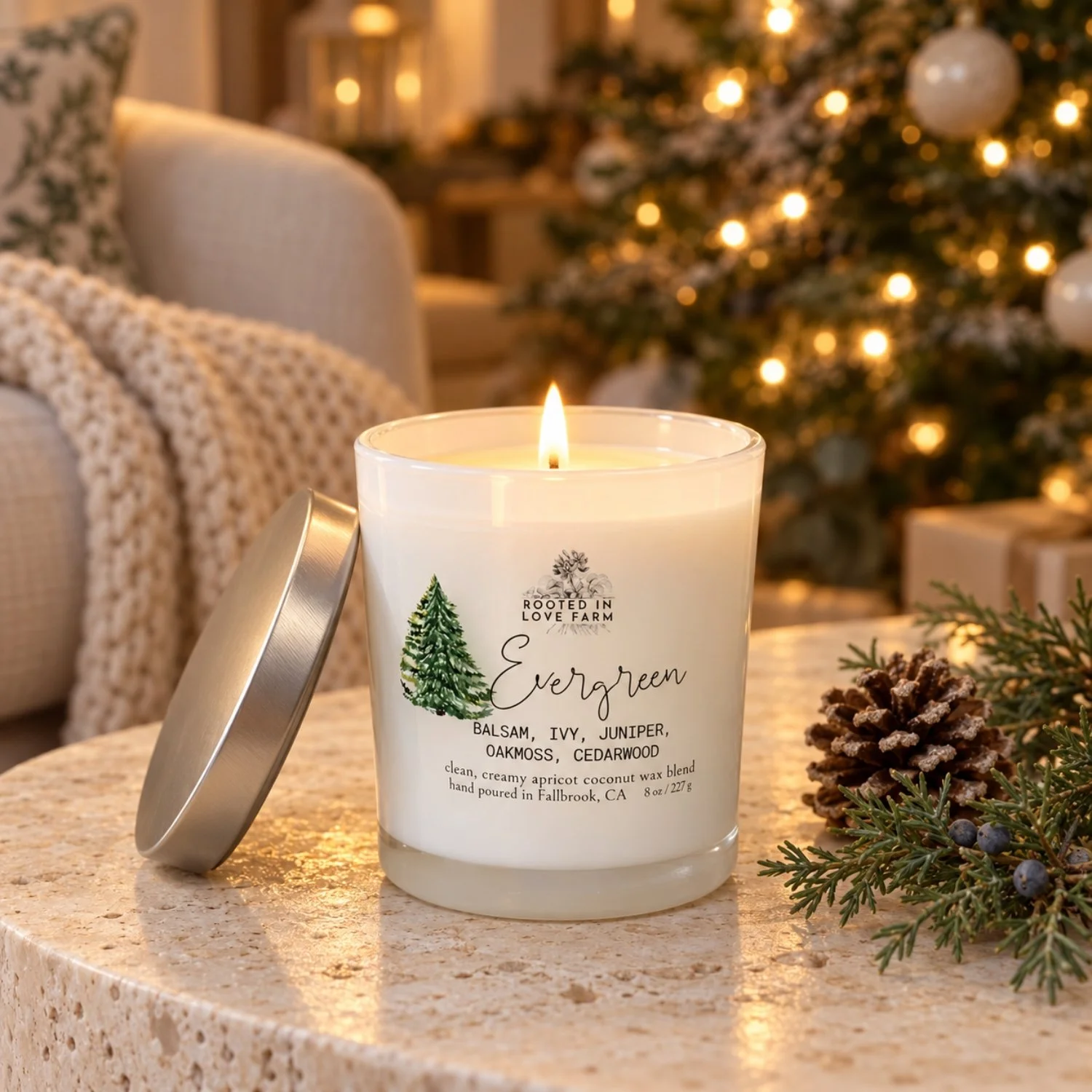 Evergreen Candle