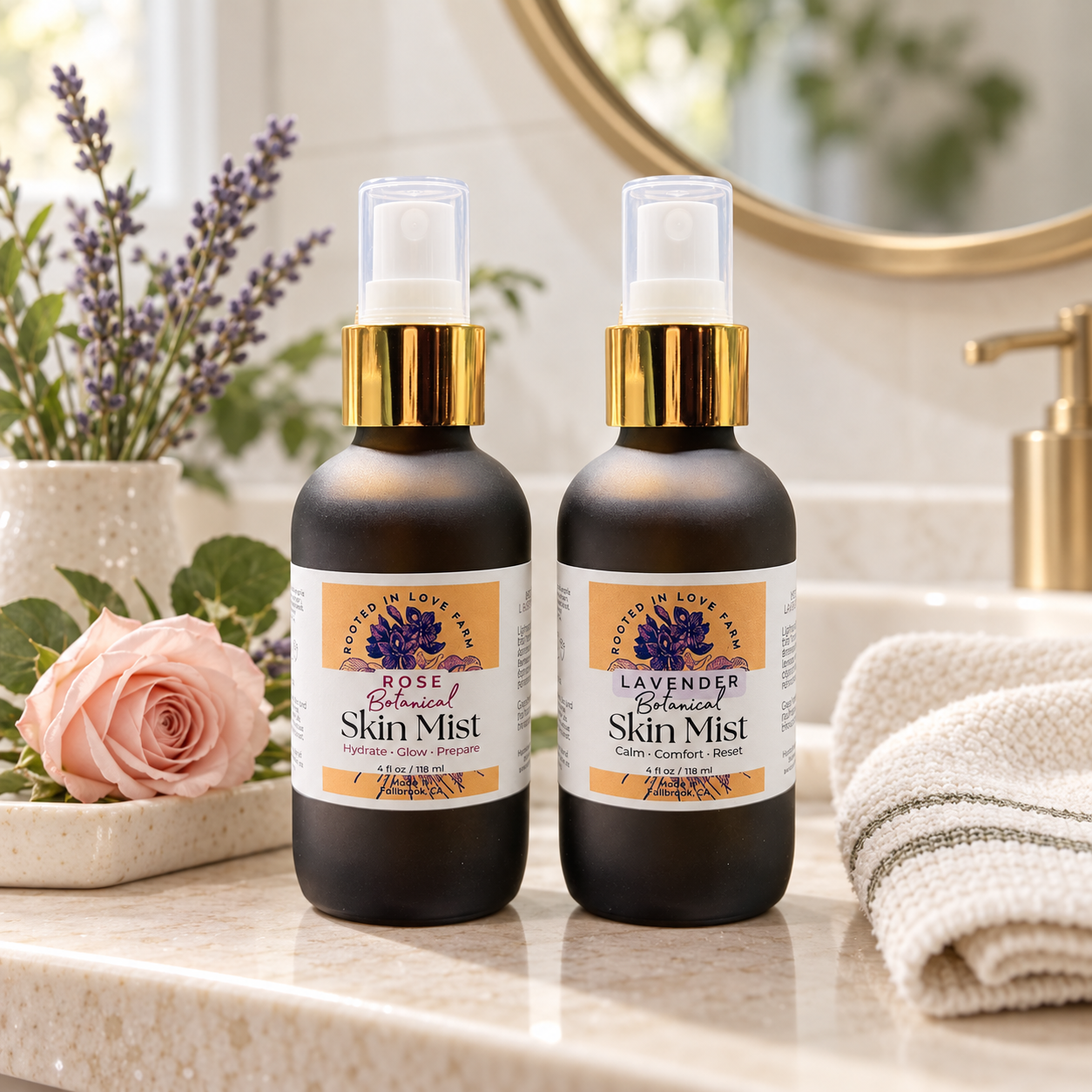 Botanical Skin Mist — Rose or Lavender