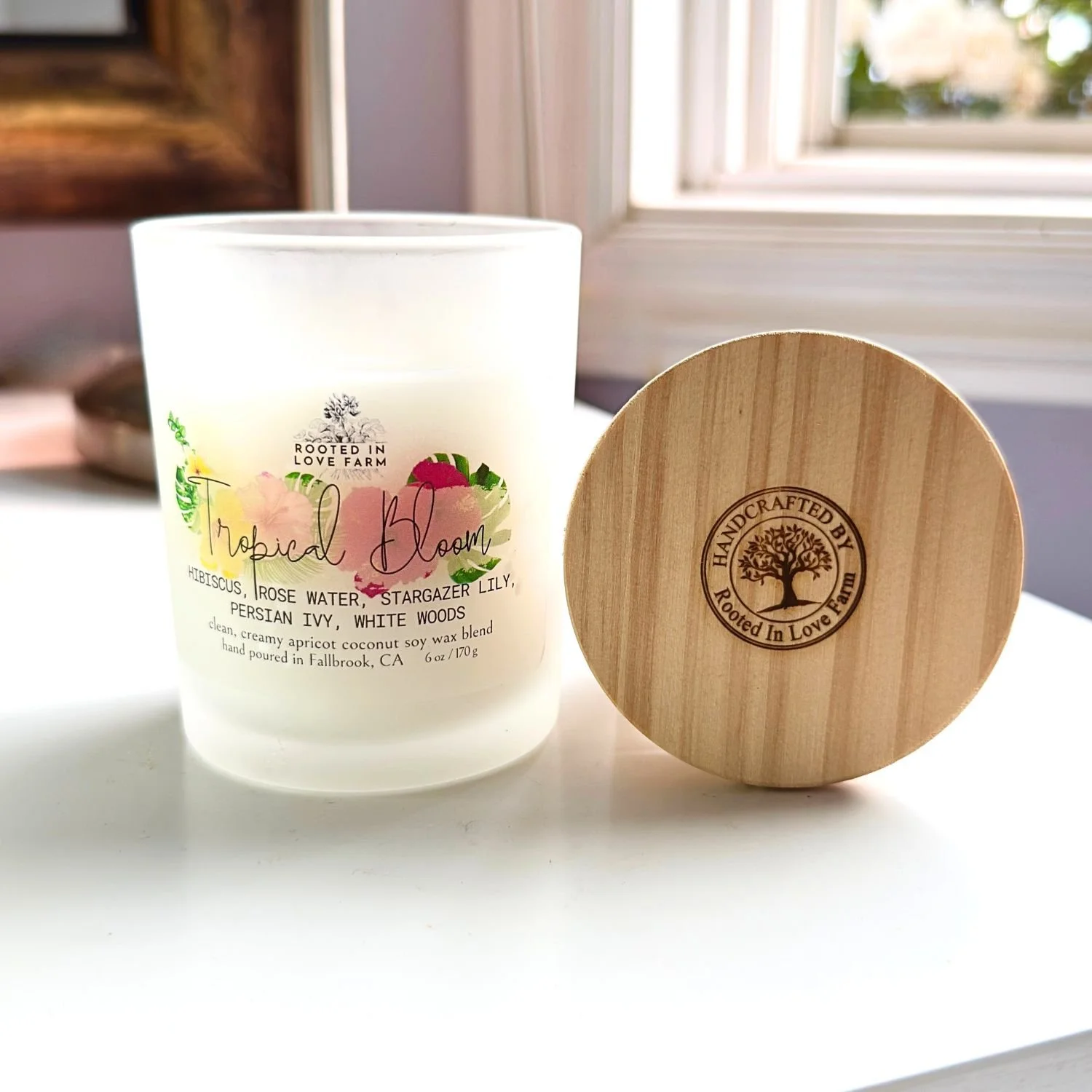 Tropical Bloom Candle 6 oz front with lid.jpg