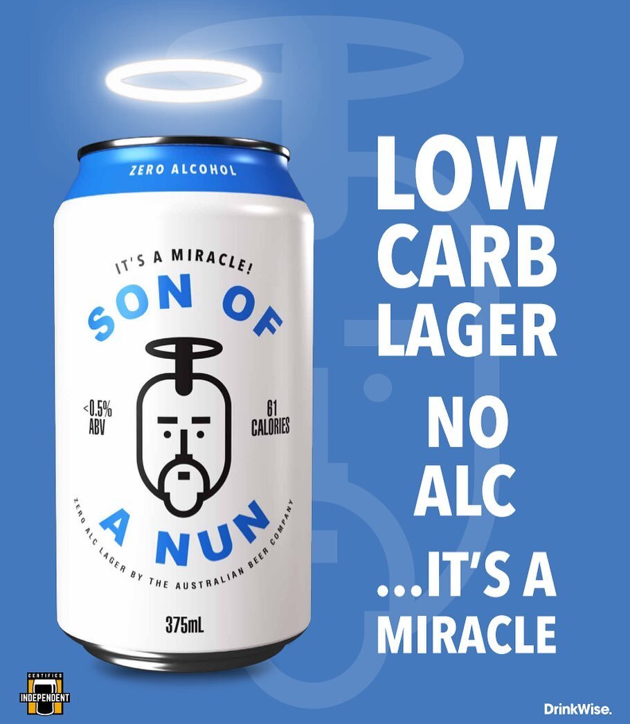 For the mates who want a cold one, without the alc. 

Made for those who appreciate a heavenly brew without the booze. Share it with mates, and toast to guilt-free enjoyment. 

Cheers to a miracle in a can!

Drink responsibly. 
#drinkwise #sonofanun