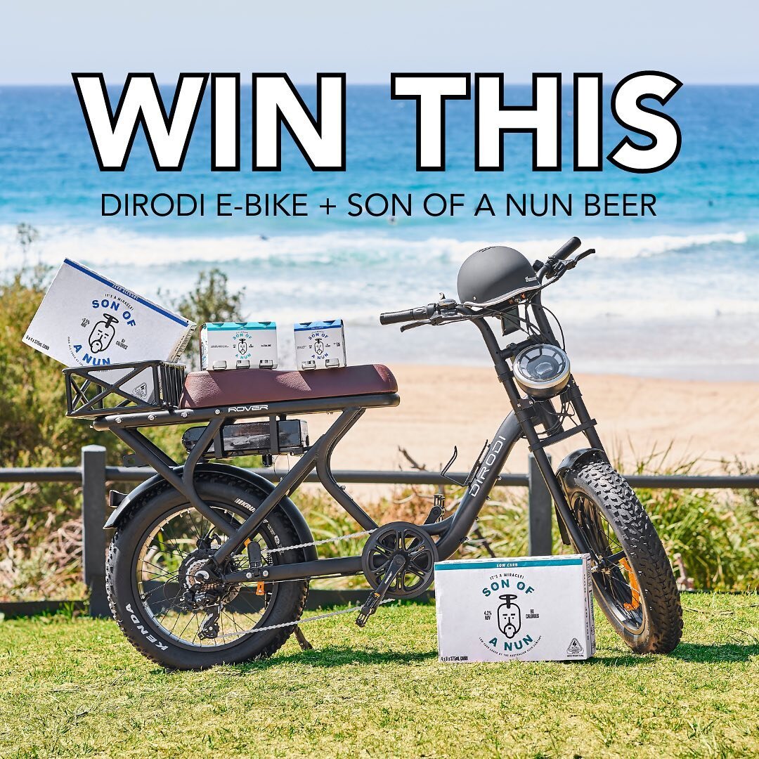 WIN the Ultimate Summer Son of a Nun Prize pack!&nbsp;🌞 
 
Kick off your summer with the ultimate giveaway to celebrate the launch of Son of a Nun! Find us at your local stockist.&nbsp; 

WIN:
1x Dirodi Rover Retro Fat Tyre Electric Bike - Gen 3 (25