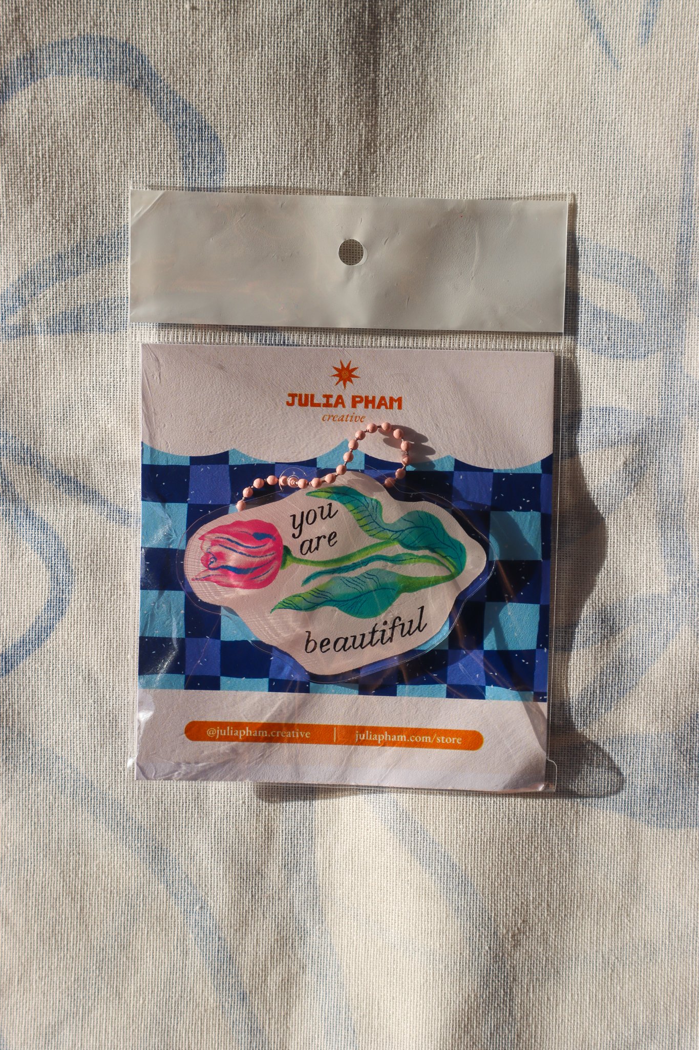 You Are Beautiful Keychain
