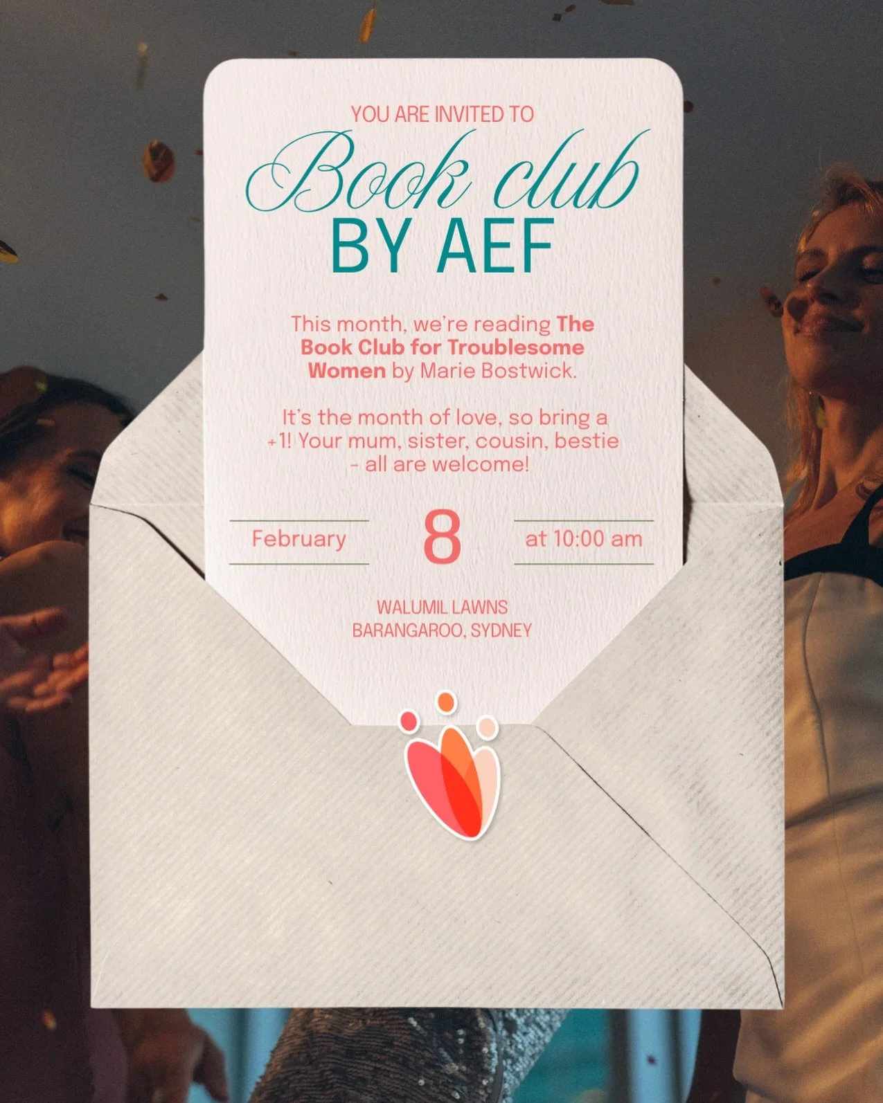 Off The Page is back 💌📚

Picnic + books + your favourite person (and it&rsquo;s freeee!) 
Book of the Month: Book Club for Troublesome Women

📍 Walumil Reserve, Barangaroo 
 🗓️ 8 Feb

Plus 1s welcome 💘 Visit the link in bio to register!