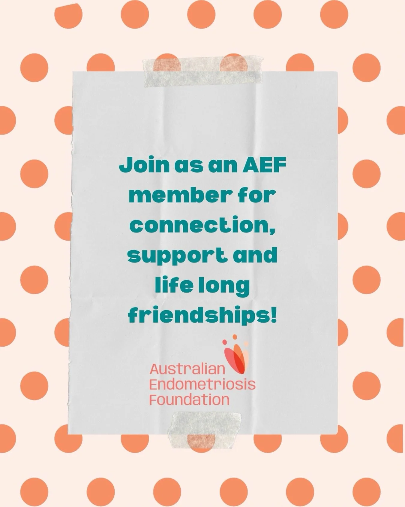 Meet, learn and connect 🤍

Join as a member today! Discover our programs and connect with other young people living with endometriosis, all in a space designed to support, educate and empower you.

Head to the link in our bio to get involved and bec