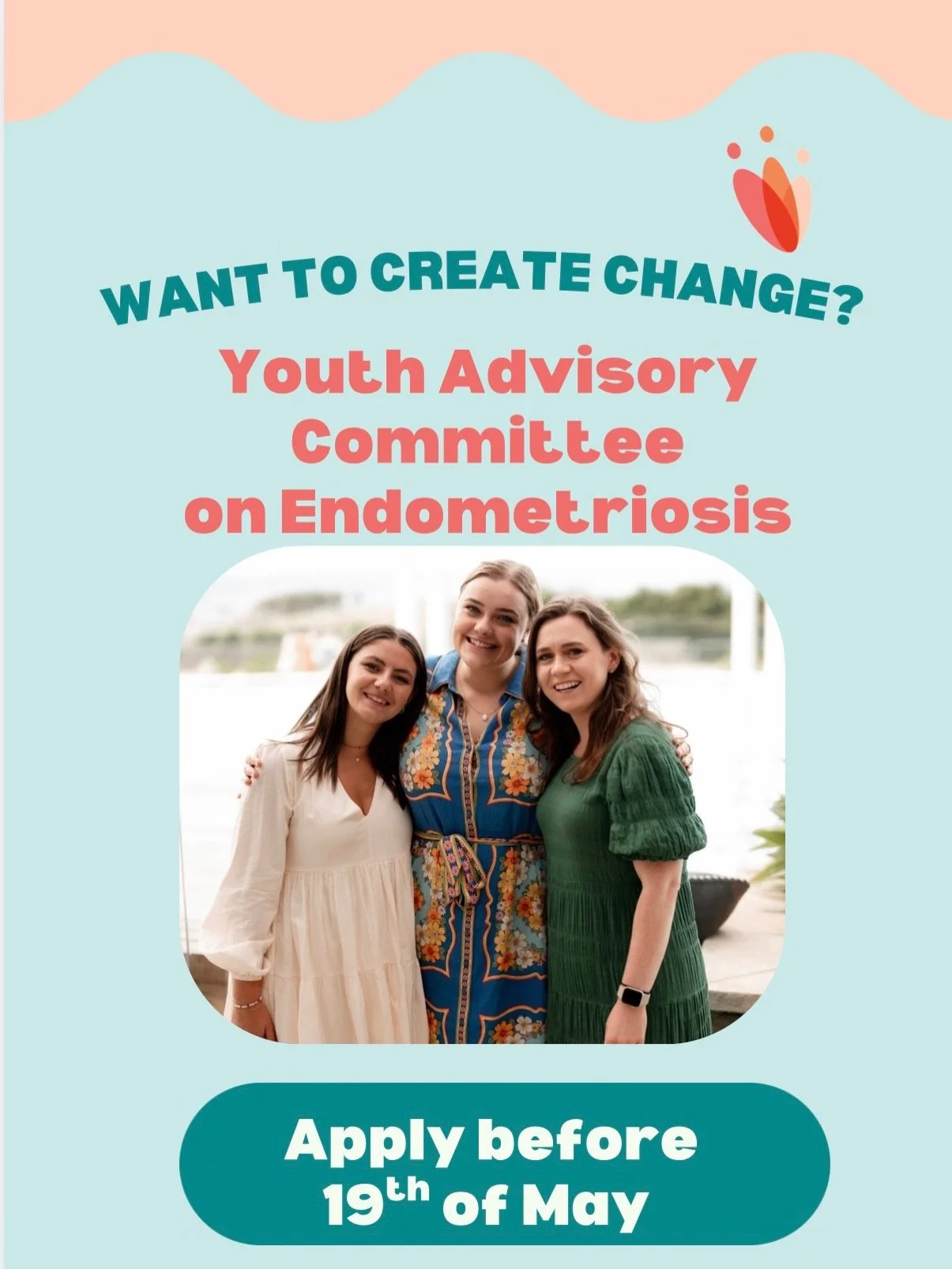 📣 Final call for YACE applications! 

If this sounds like you, please head to the link in our bio to apply before applications close on May 19th. 

We&rsquo;re looking for young people to join the Youth Advisory Committee on Endometriosis (YACE) 💛
