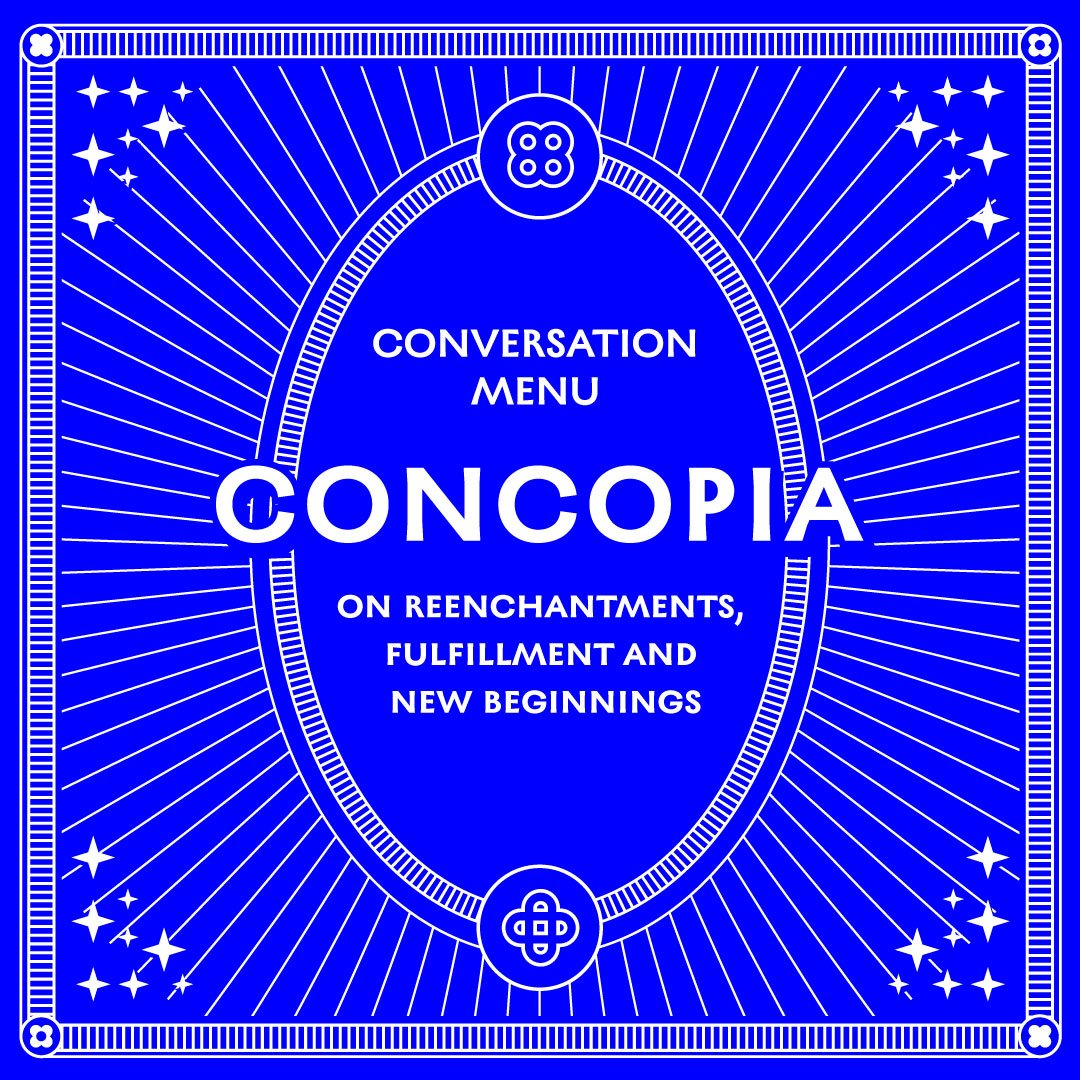 Conversation Menu - use the summer and Concopia Cards to rethink your future