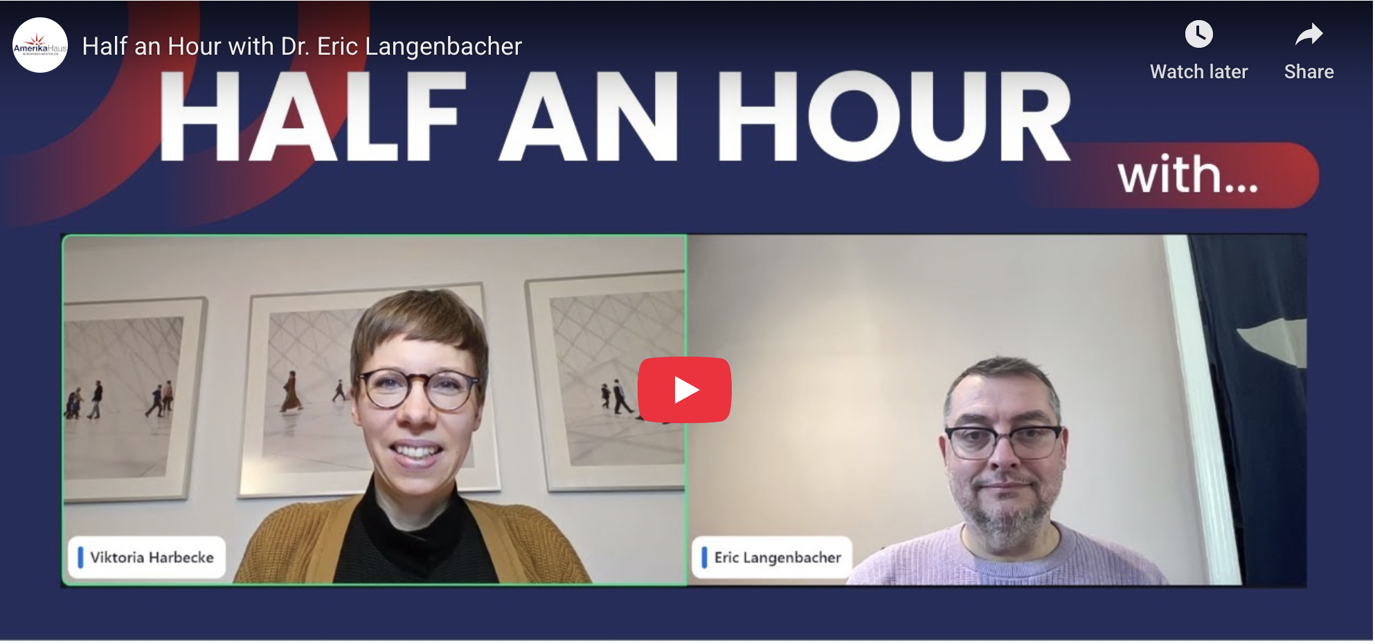 Half an Hour with Dr. Eric Langenbacher