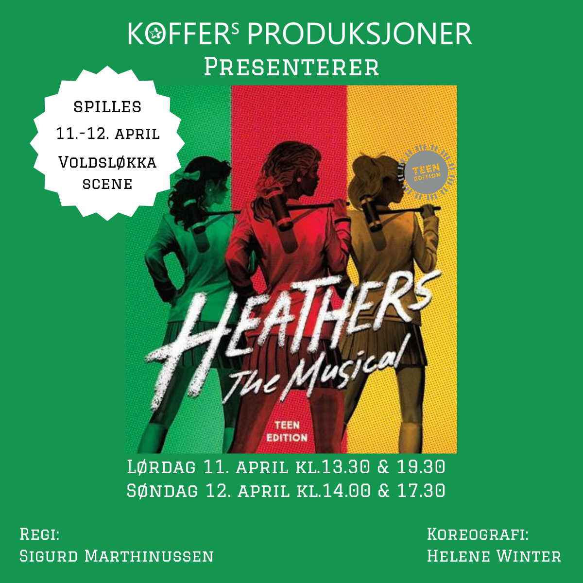 Koffers produksjoner: Heathers the Musical