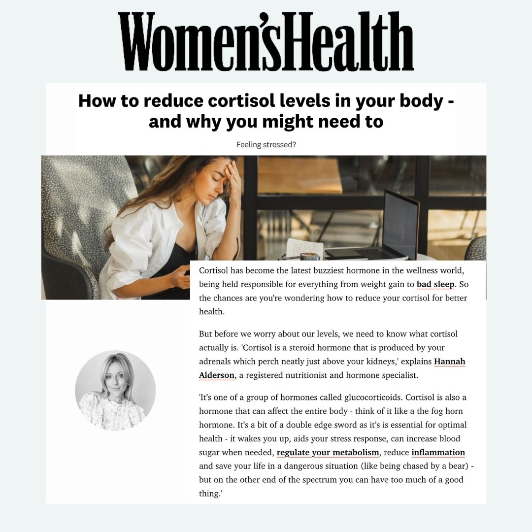 Cortisol is a hot topic, and rightly so. A huge area of my work inside my clinic is focused on lowering base line cortisol, as sadly for many women we can see chronic levels. This has a major impact on the environment for your other hormones and it c