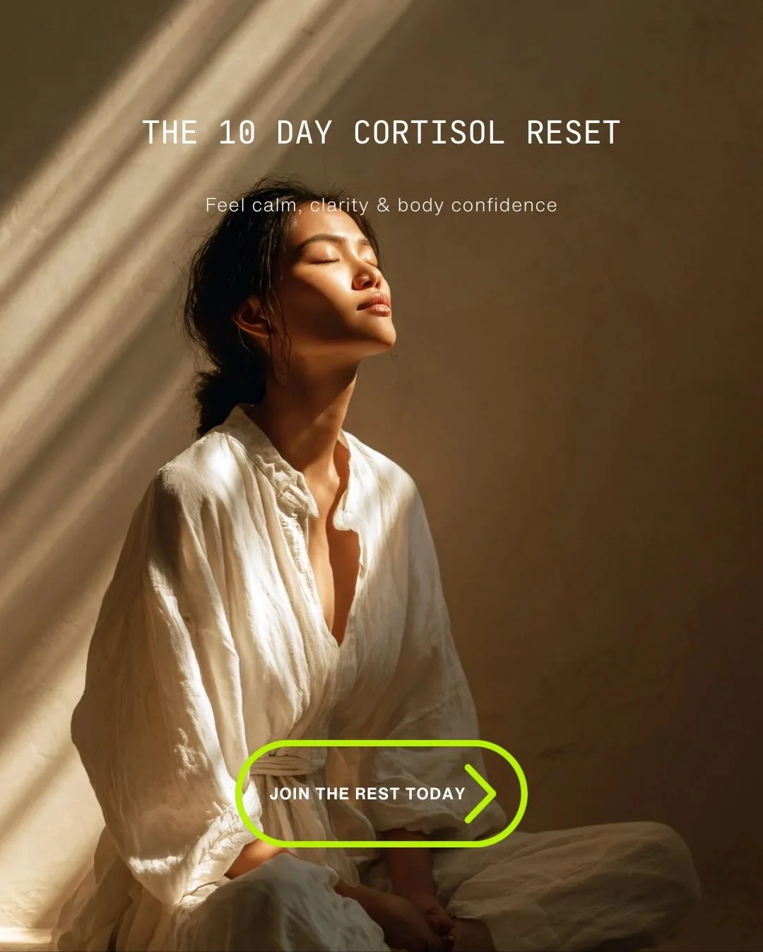 If you have been feeling wired then tired with cravings, restless sleep or weight sitting stubbornly around your middle this ten day cortisol reset is for you.

We start on Monday 17th with a live call (which will be recorded) inside The Positive Met