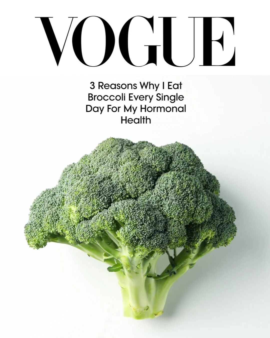 Broccoli, Brussels sprouts, cauliflower, cabbage - the aren't just for the Christmas dinner, ladies! 

They are for LIFE ❤️ and so fab for your hormone health! 

It's always an honour to speak with @britishvogue and even better when it's about eating