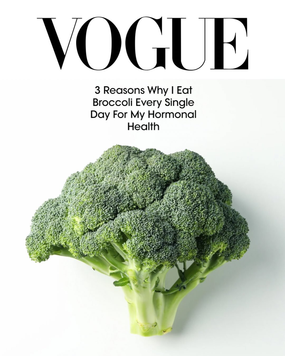 Broccoli, Brussels sprouts, cauliflower, cabbage - the aren't just for the Christmas dinner, ladies! 

They are for LIFE ❤️ and so fab for your hormone health! 

It's always an honour to speak with @britishvogue and even better when it's about eating