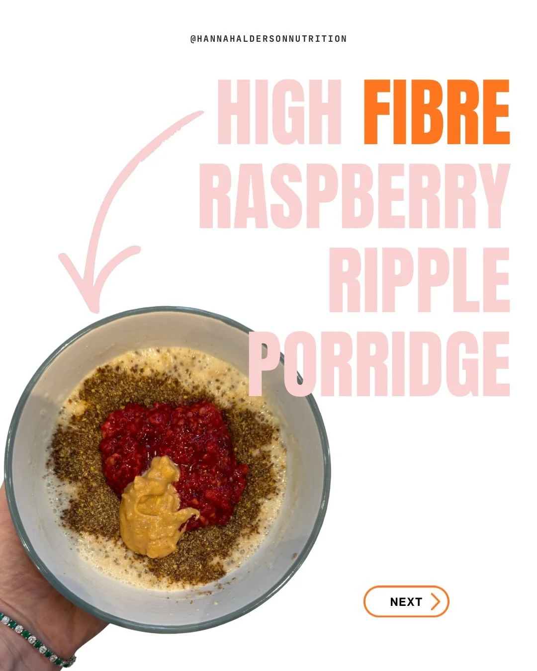 My top breakfast go to! Made in under 5 minutes 🤌🏻

Raspberry ripple high fibre porridge 🥣  you asked for the recipe, so here it is 🫶🏻

Swipe for the full recipe and send this to yourself as a reminder ❤️ 

Love Hannah x

_____
#highfibrerecipe 