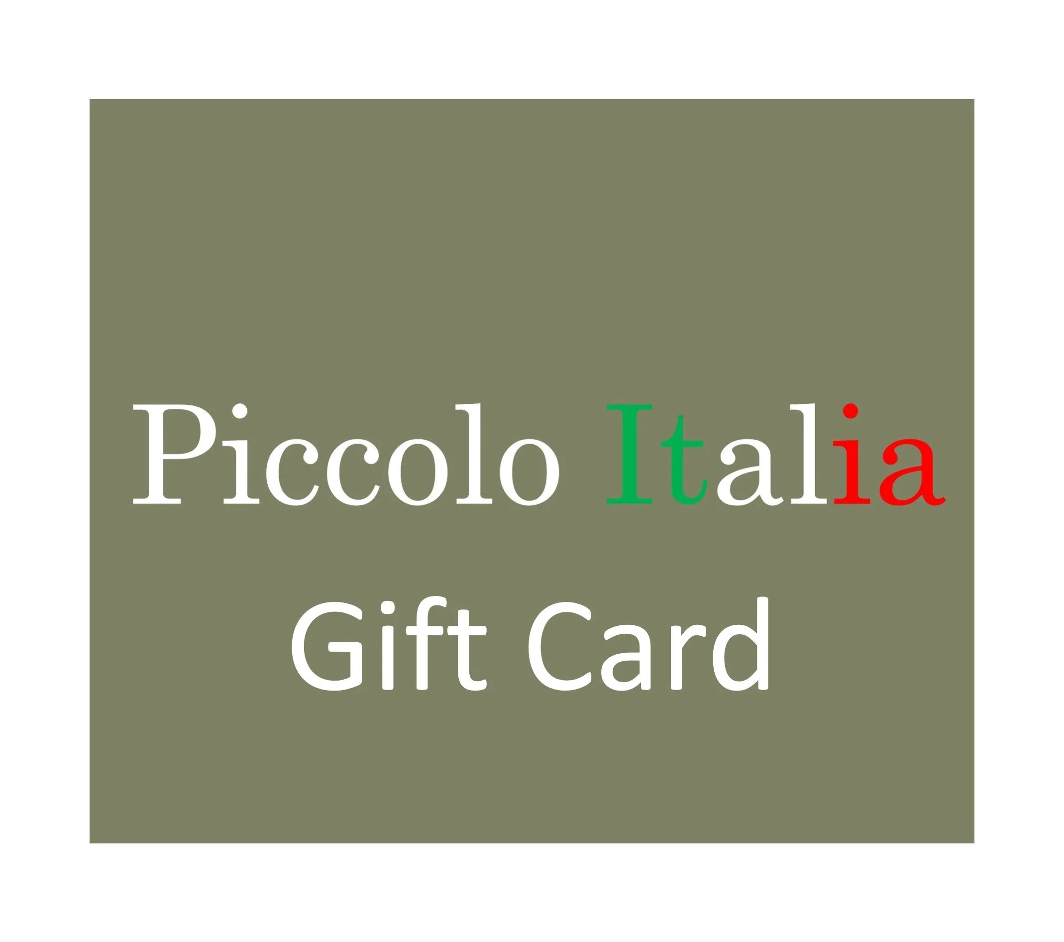 Piccolo Gift Card