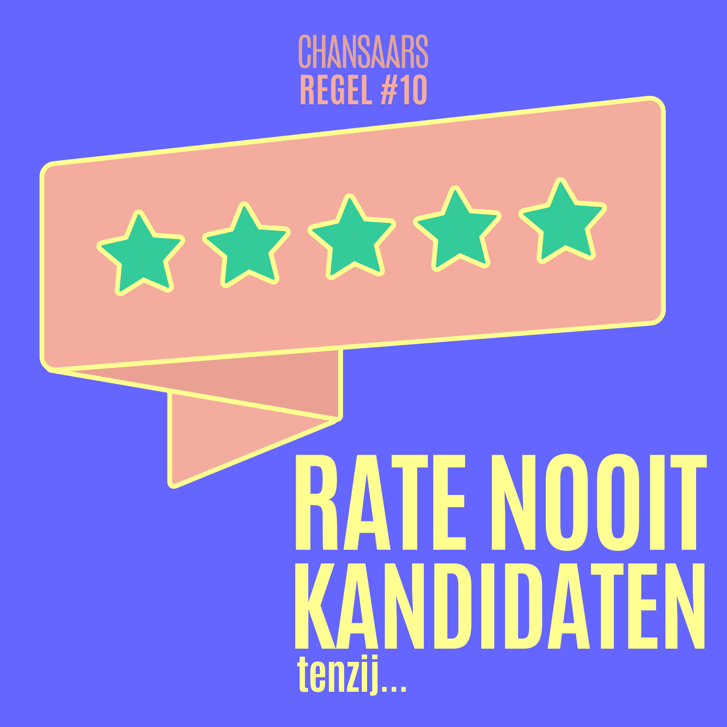Chanaars regel 10