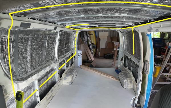 Cable Rough In — Journey Van Builds