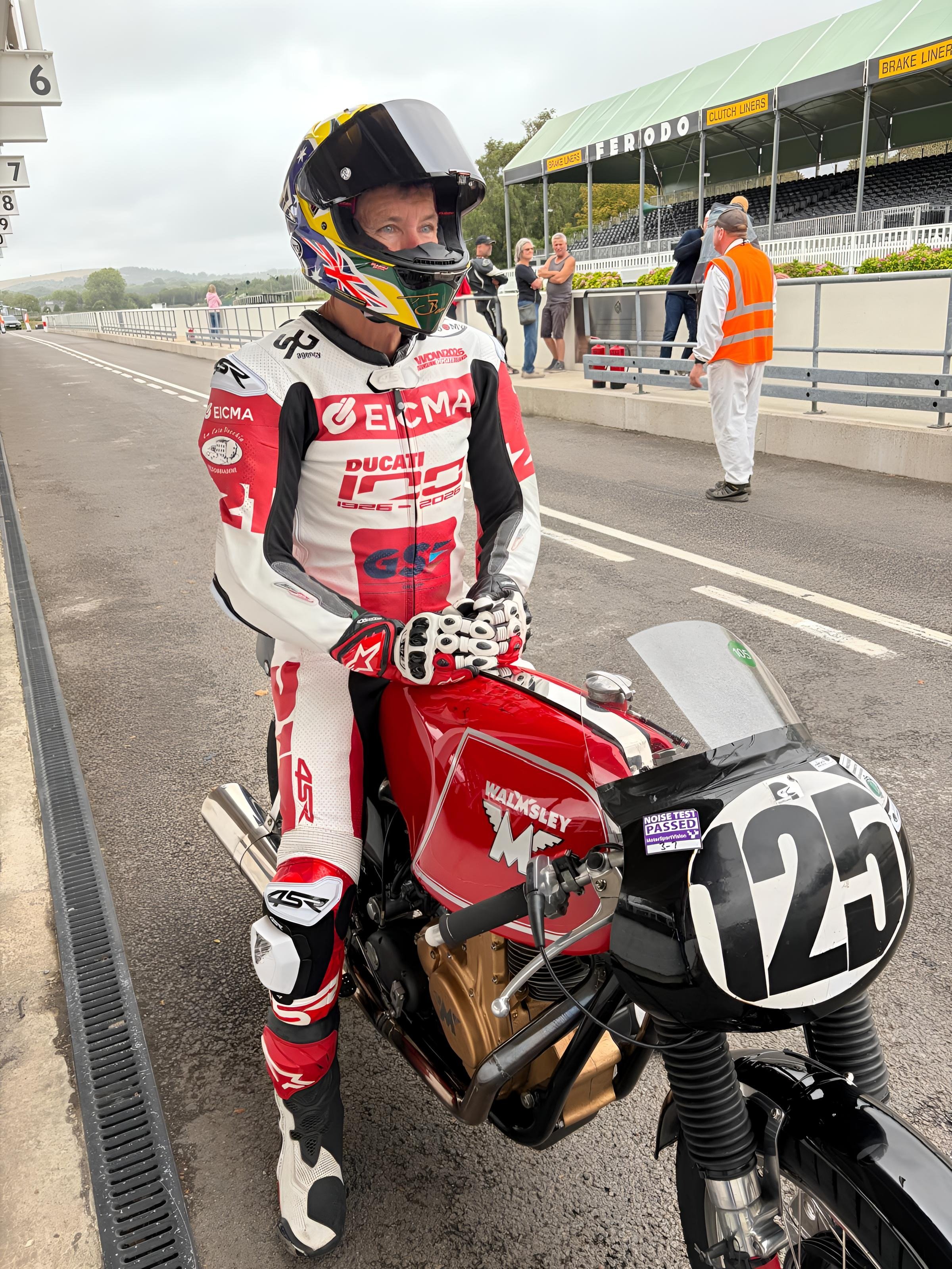 Troy Bayliss at testing