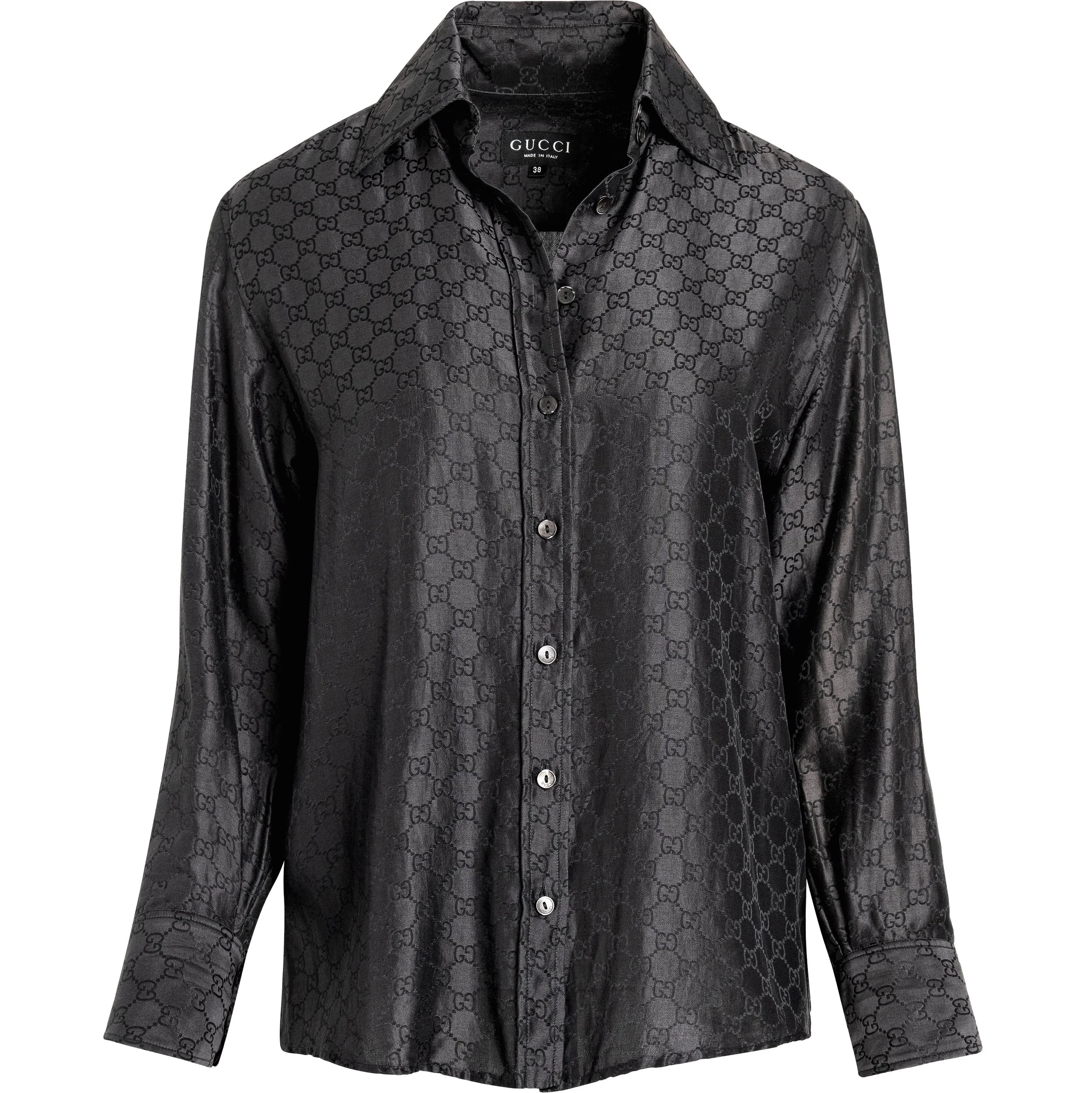 Gucci | Spring 1998 GG Monogram Silk Shirt