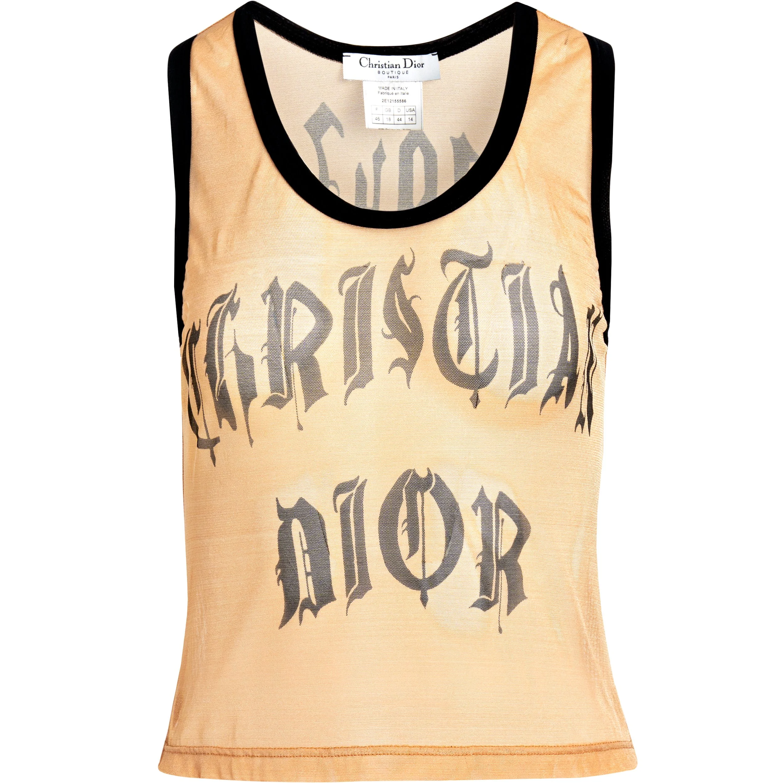 Christian Dior | Spring 2002 Runway Gothic Tank