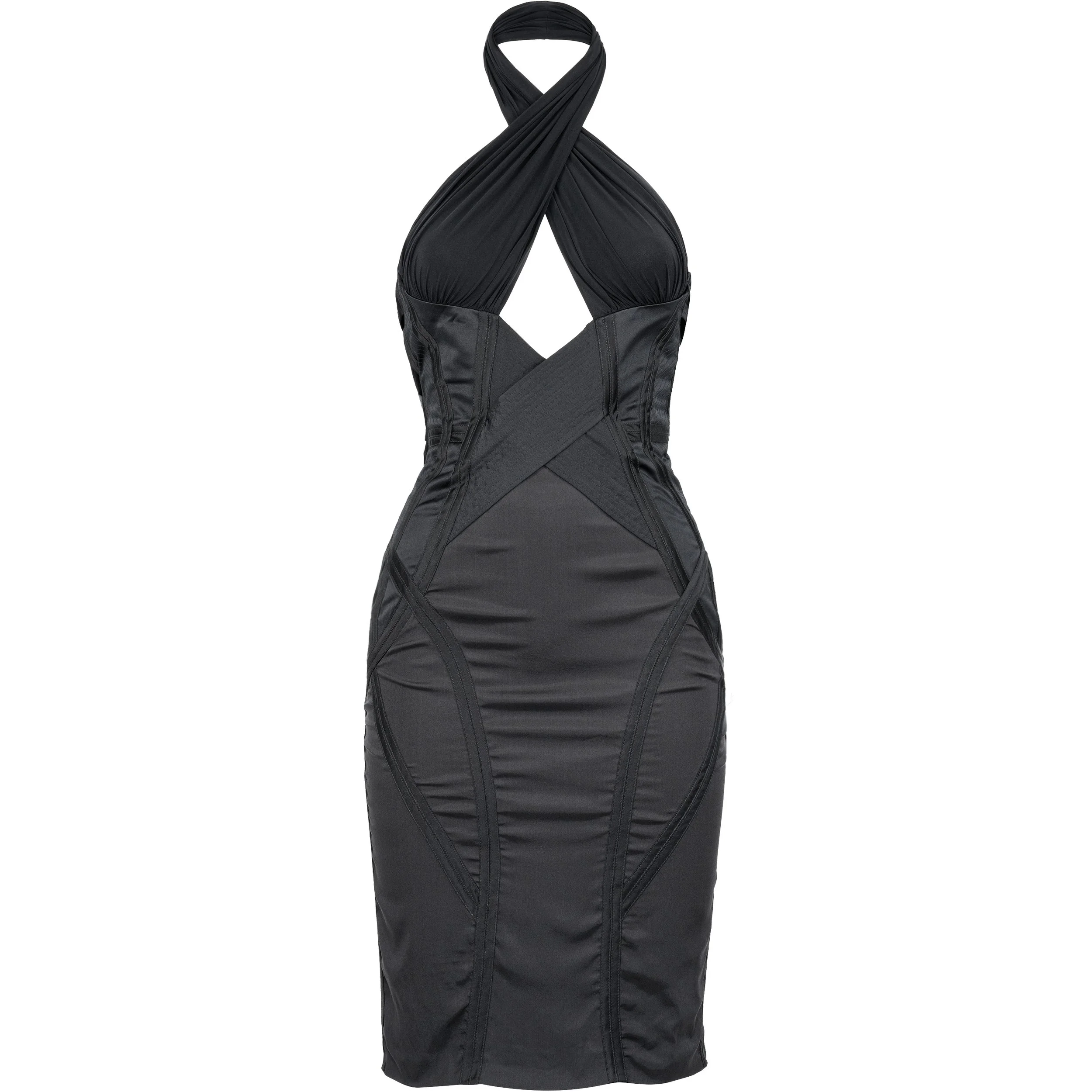 Gucci | Fall 2003 Runway Cut-Out Silk Halter Dress