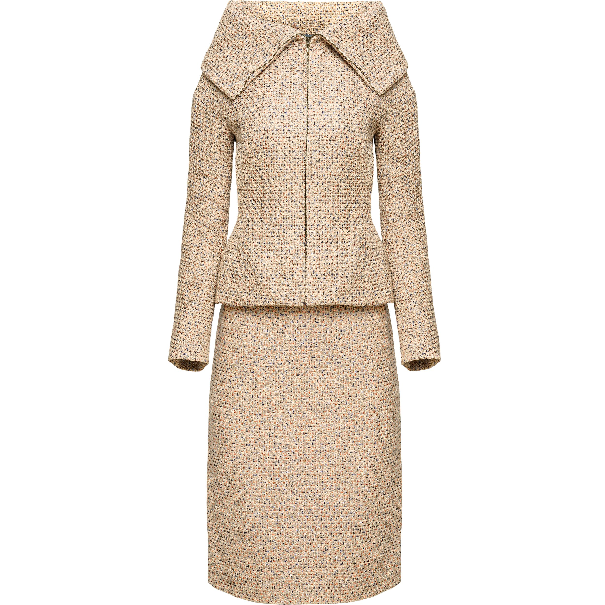Alexander McQueen | Fall 2004 Runway Metallic Tweed Two-Piece Suit