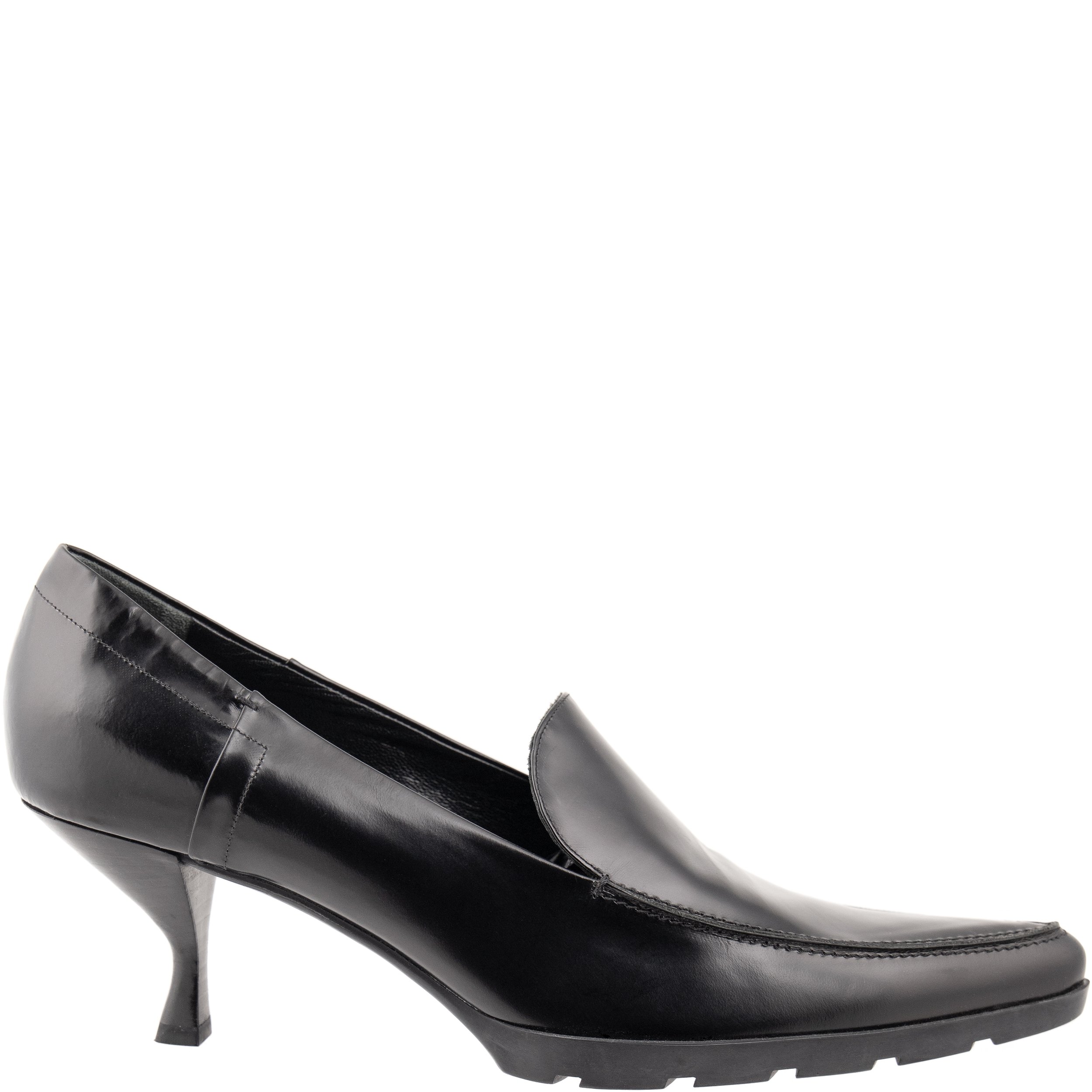 Prada | Leather Moccasin Heels