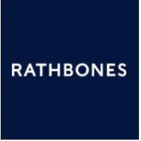 Rathbones logo on a dark blue background.