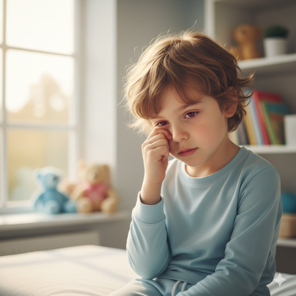 Yeux rouges chez l’enfant : quand faut-il s’inquiéter ?
