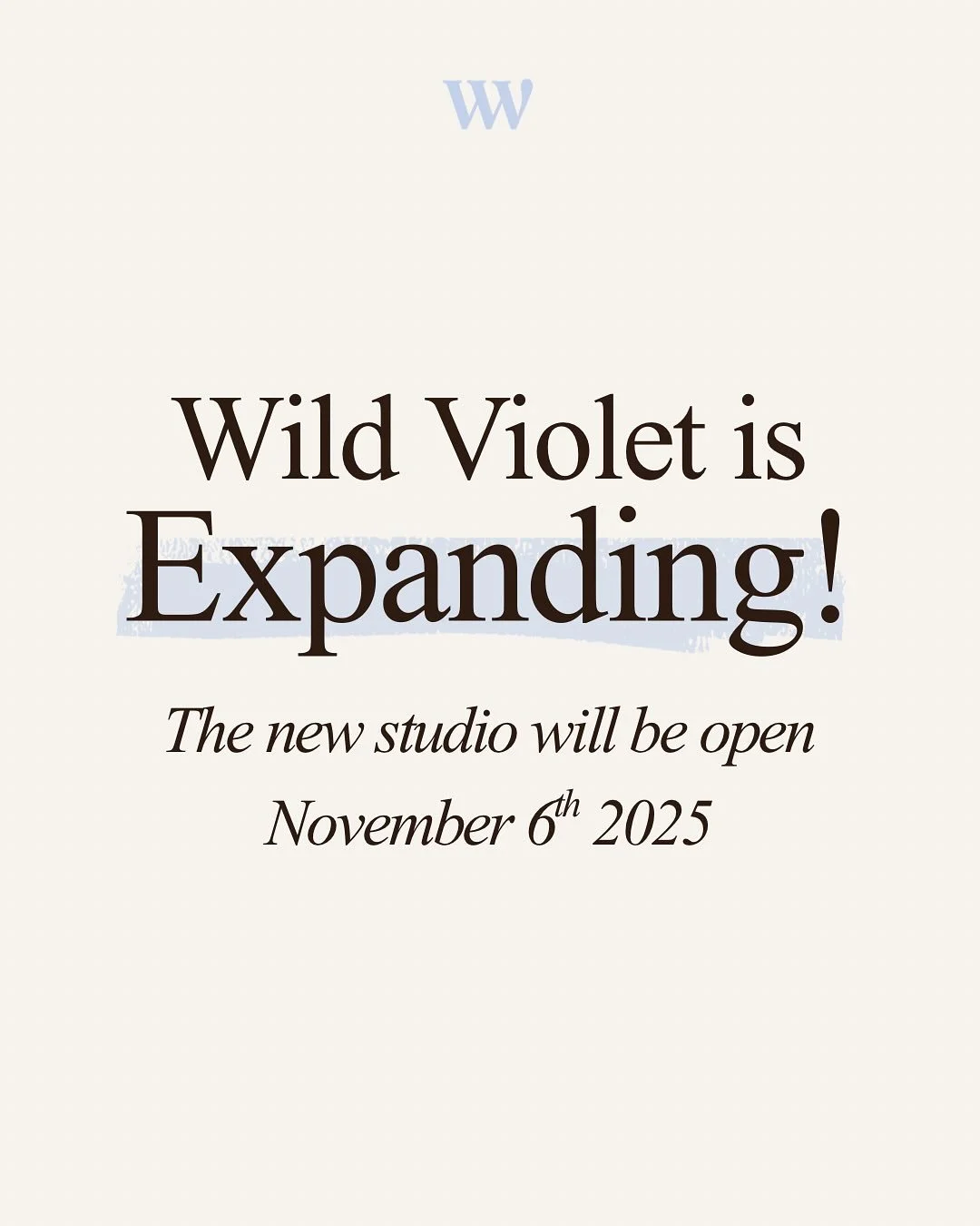 Wild Violet Studio is expanding this November! We are moving to a bigger space, just 10 minutes from our current location and I am SO excited to finally bring my business to my home town of Red Bank, TN! 

All appointments prior to November 6th will 