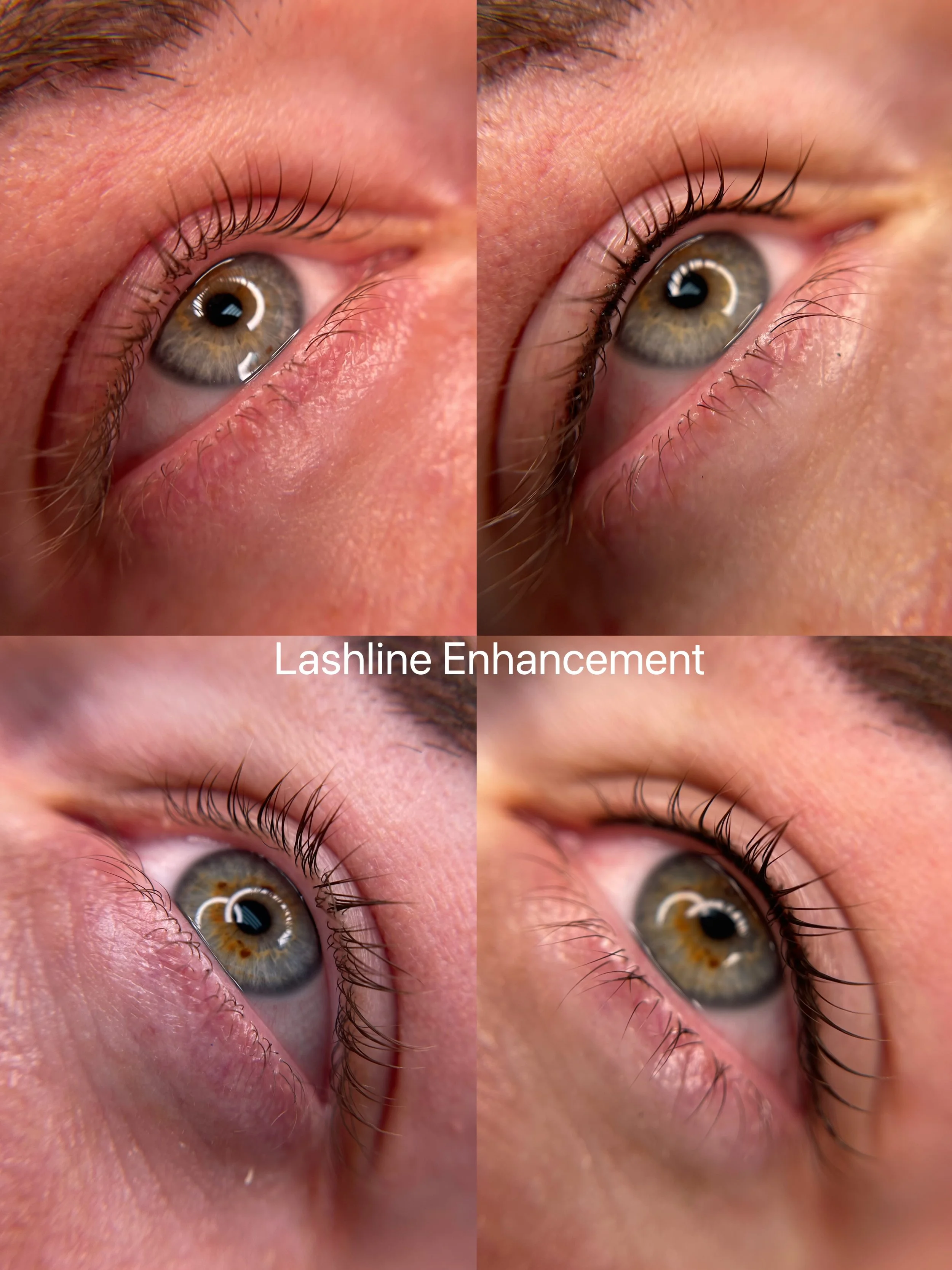 Before and after comparison of a woman's lips after lips blush tattoo, showing fuller and more defined lips in the after image in Chattanooga, Tennessee