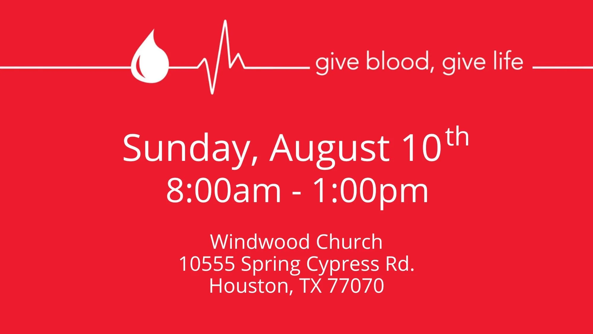 Blood Drive 8/25