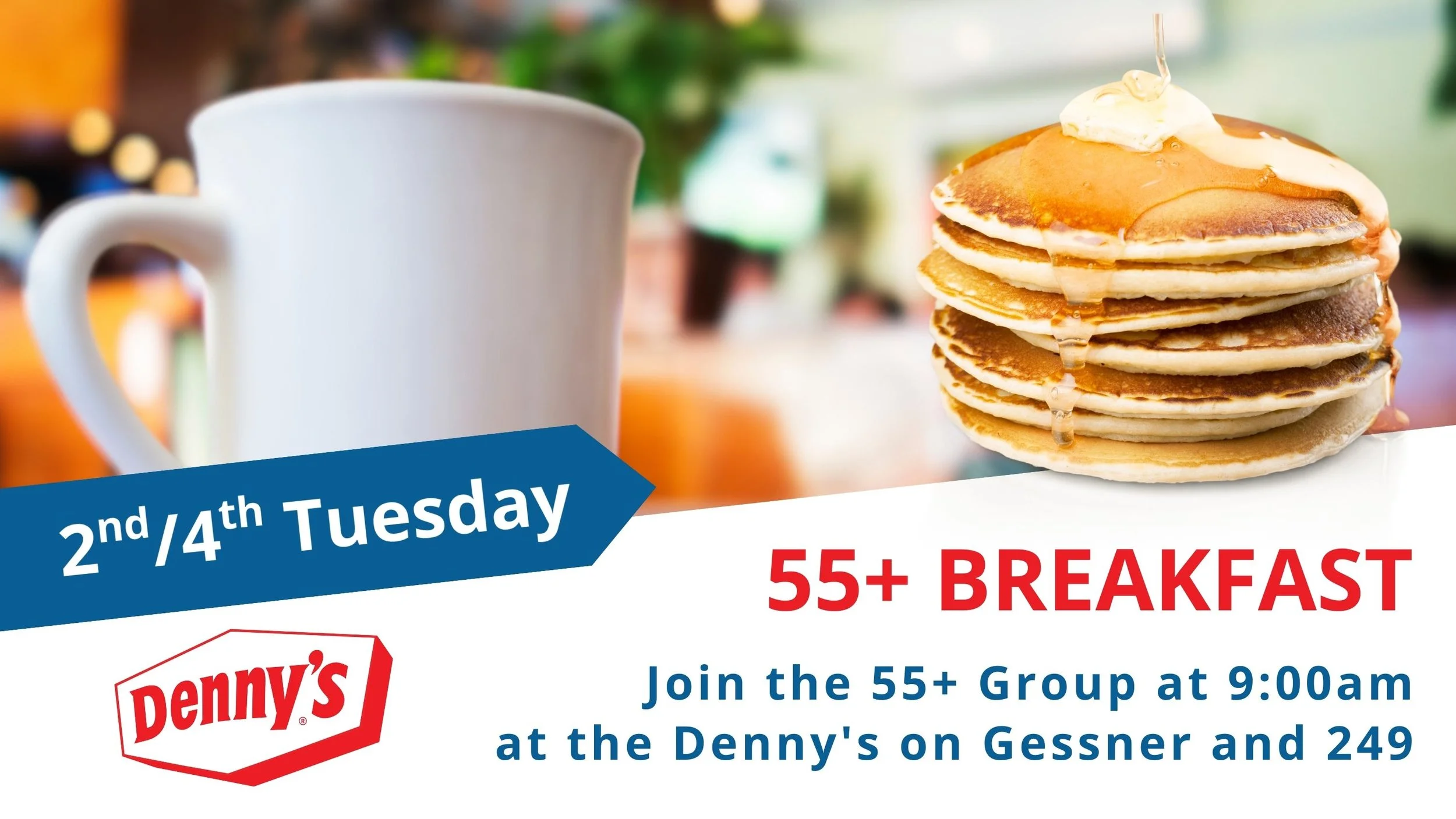 55+ Breakfast at Denny's