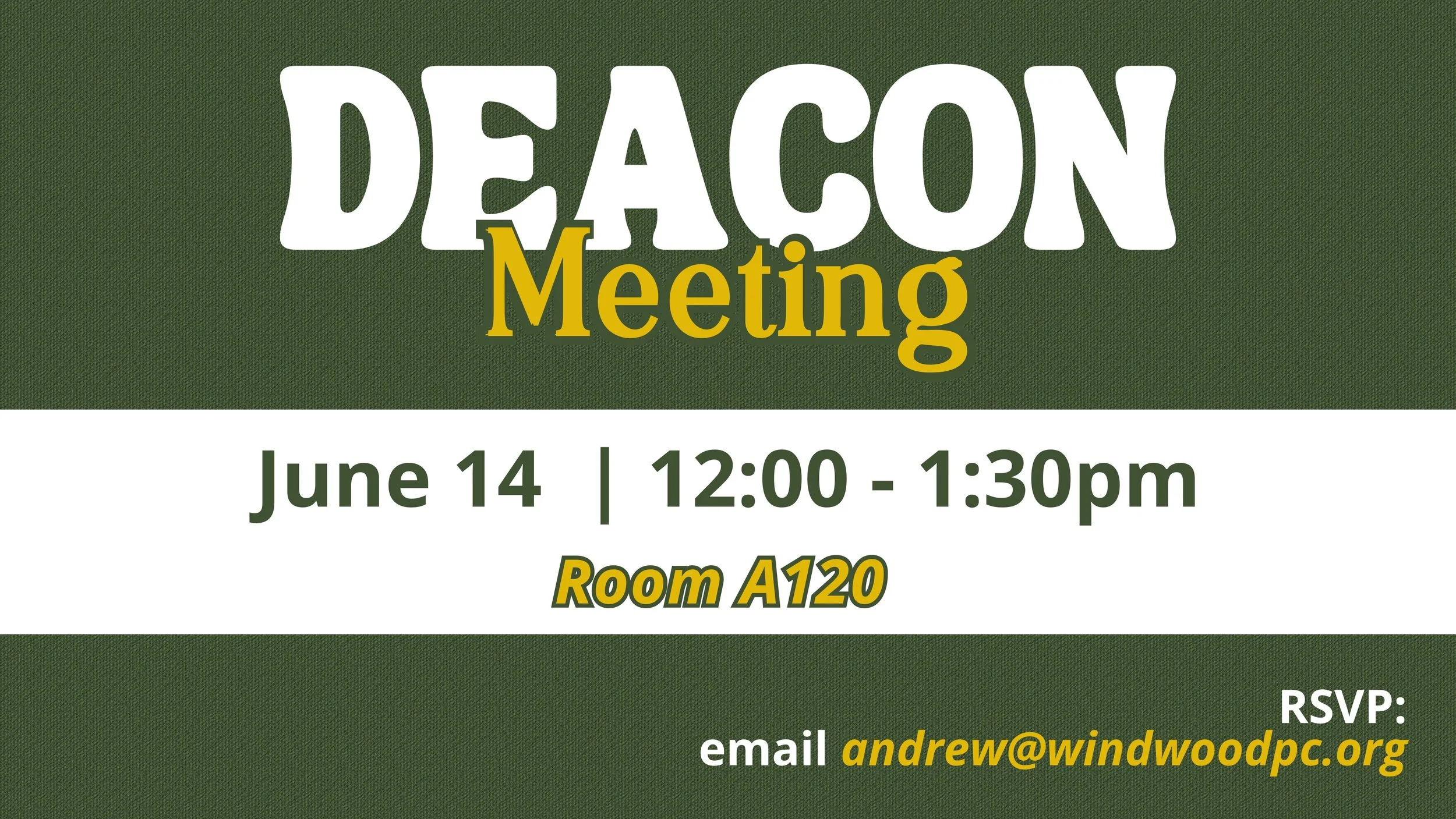 Deacon Meeting