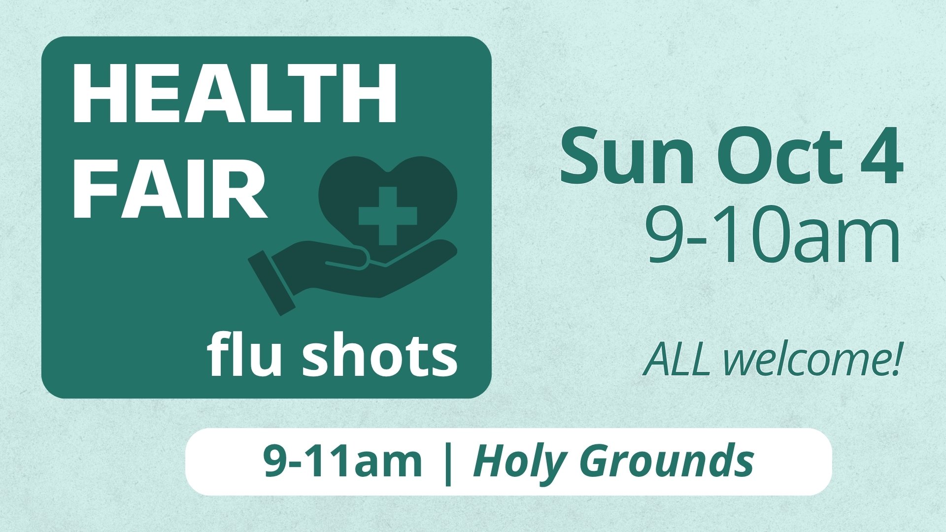 Health Fair - Flu Shots