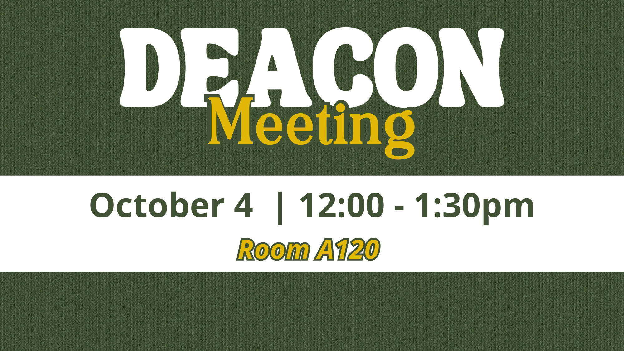 Deacon Meeting